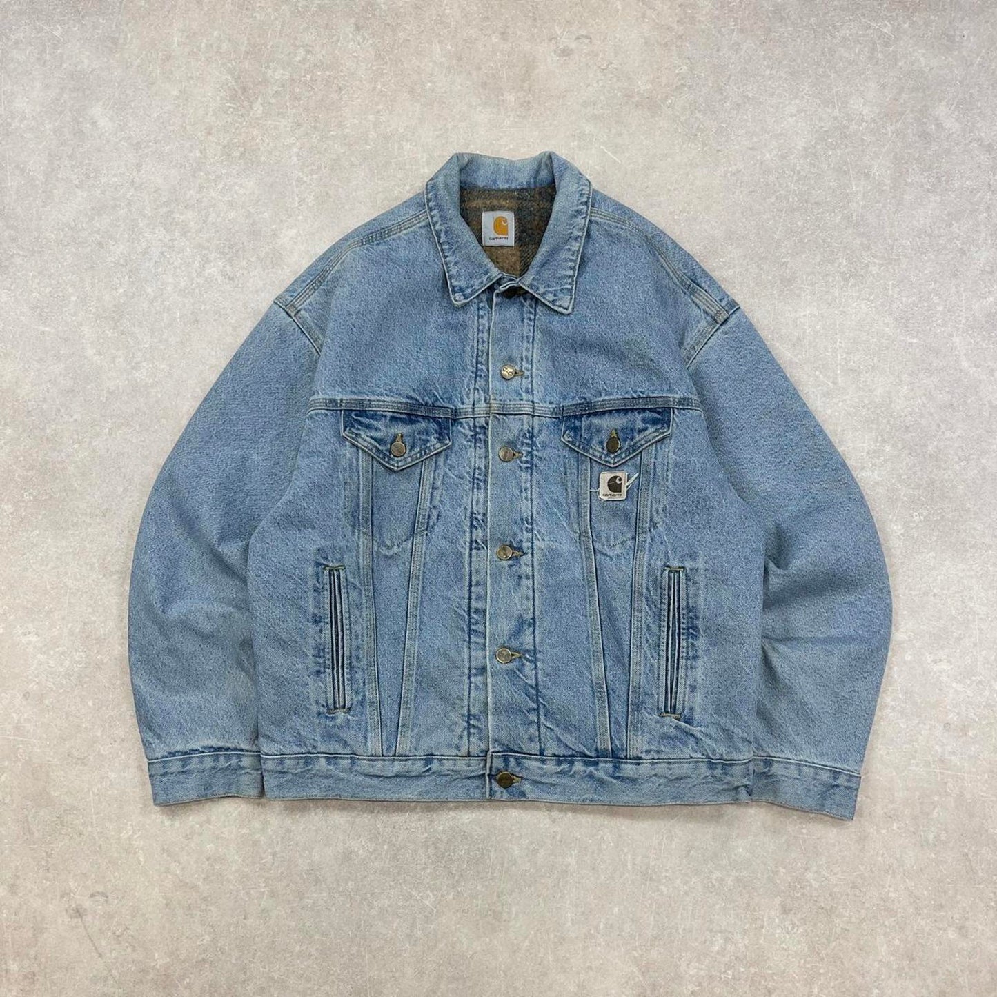 Vintage Carhartt trucker jacket Large