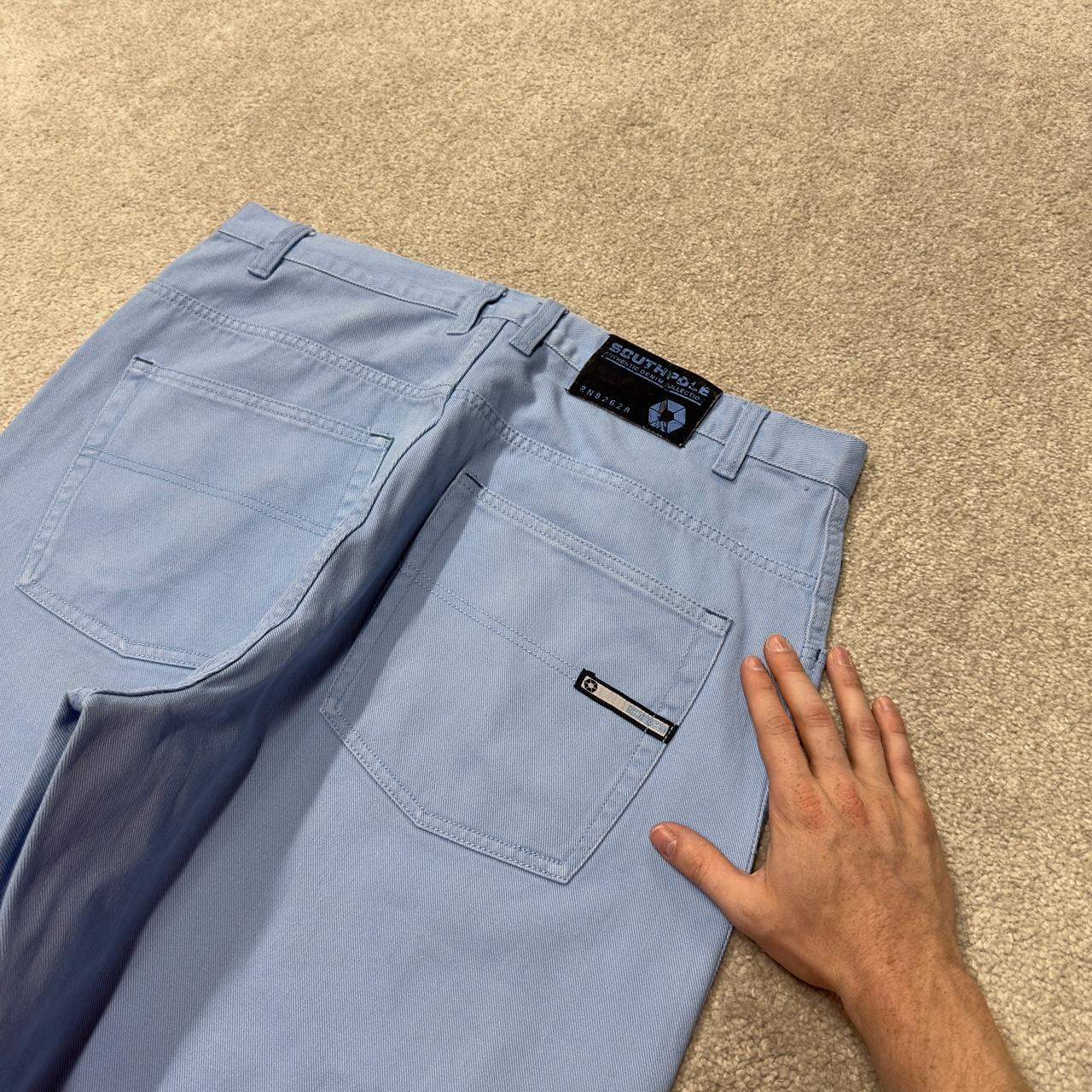 Southpole baggy jeans y2k W38L30 blue Wide leg 100% cotton thick denim skater style great oversized