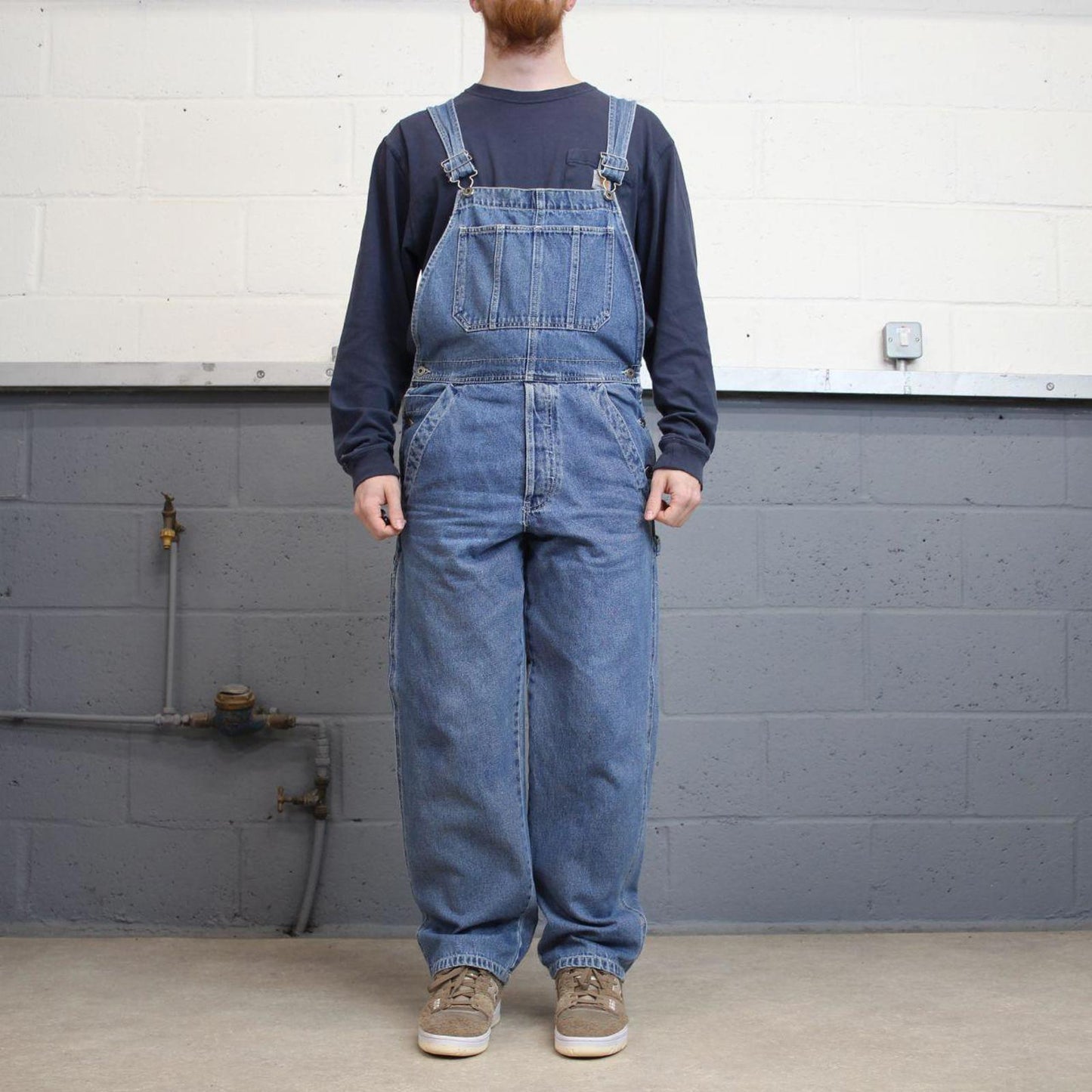Vintage Old Navy dungarees W34L30 blue mens denim overalls