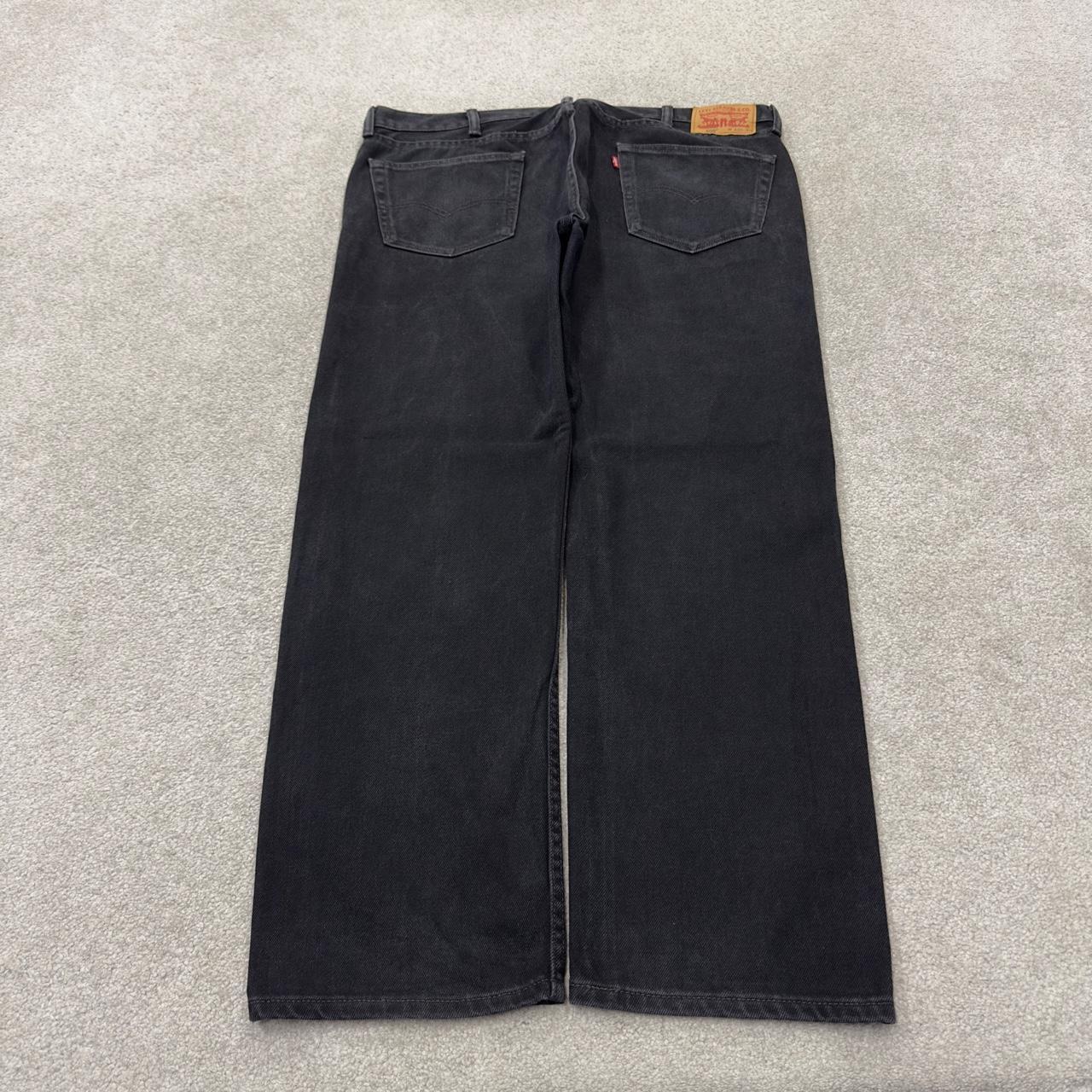 Black Levi’s 505 jeans y2k W40L30 Levi’s straight leg 505 red tab logo pants