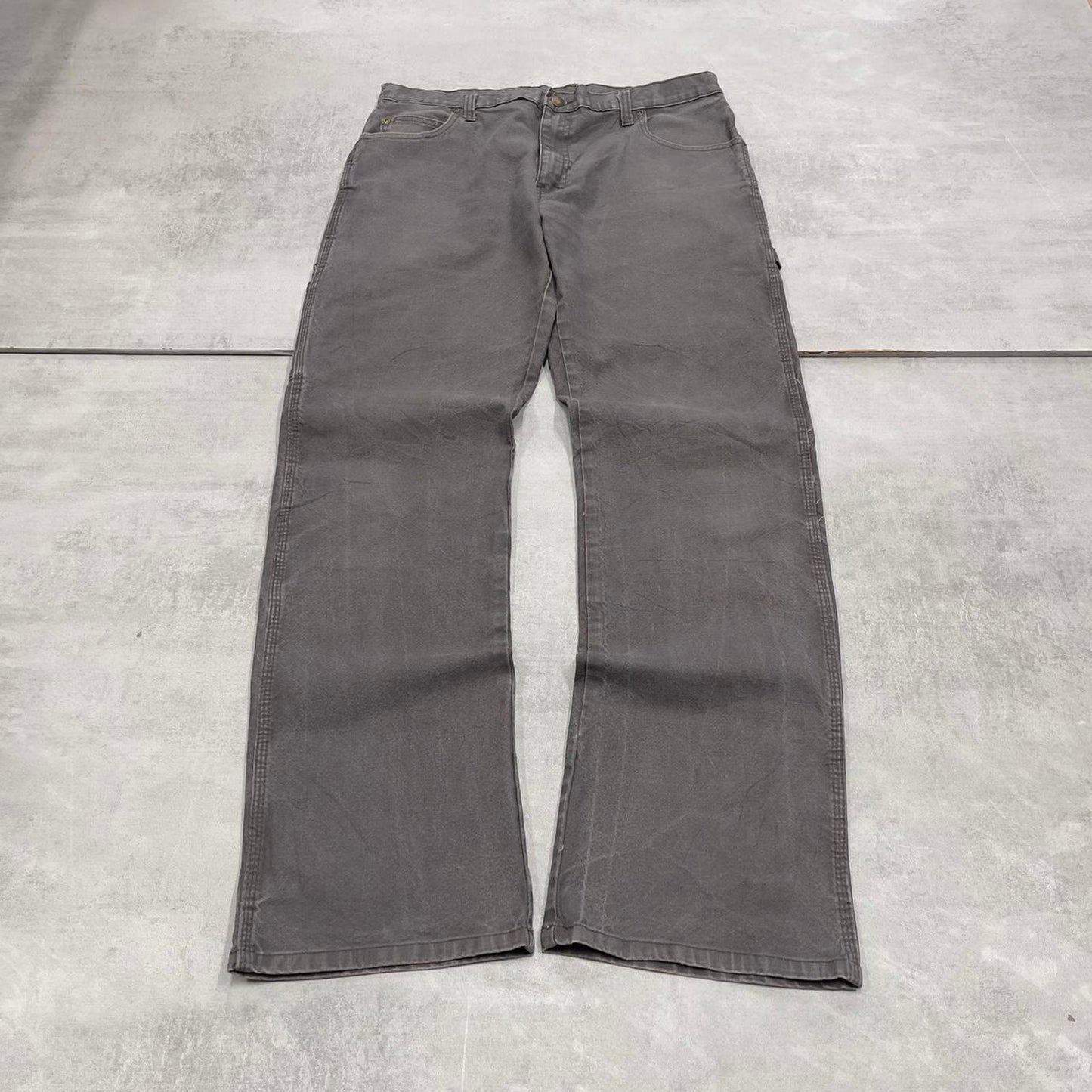 Loose Dickies carpenter jeans W34L34 90s skate style grey canvasy cargos