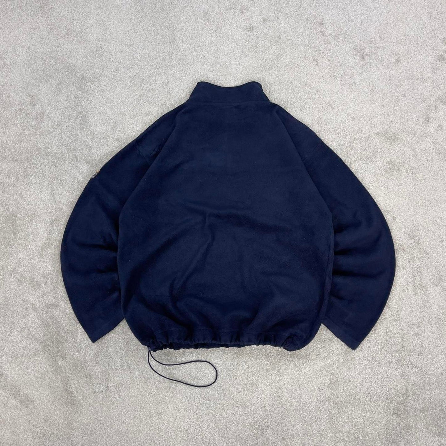 Y2K FILA us open series fleece XL navy coupe rogers pullover 1/4 zip embroidered design
