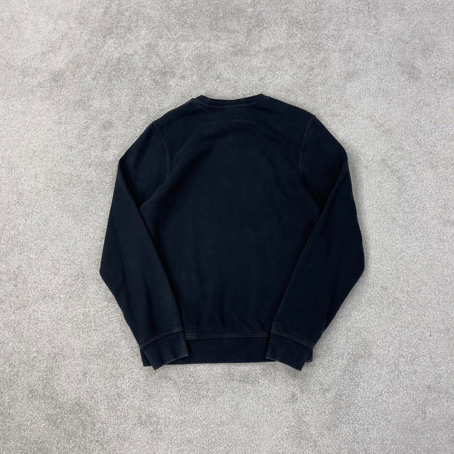 Black Nike sweatshirt Small mens pullover y2k 90s style jumper embroidered Swoosh logo