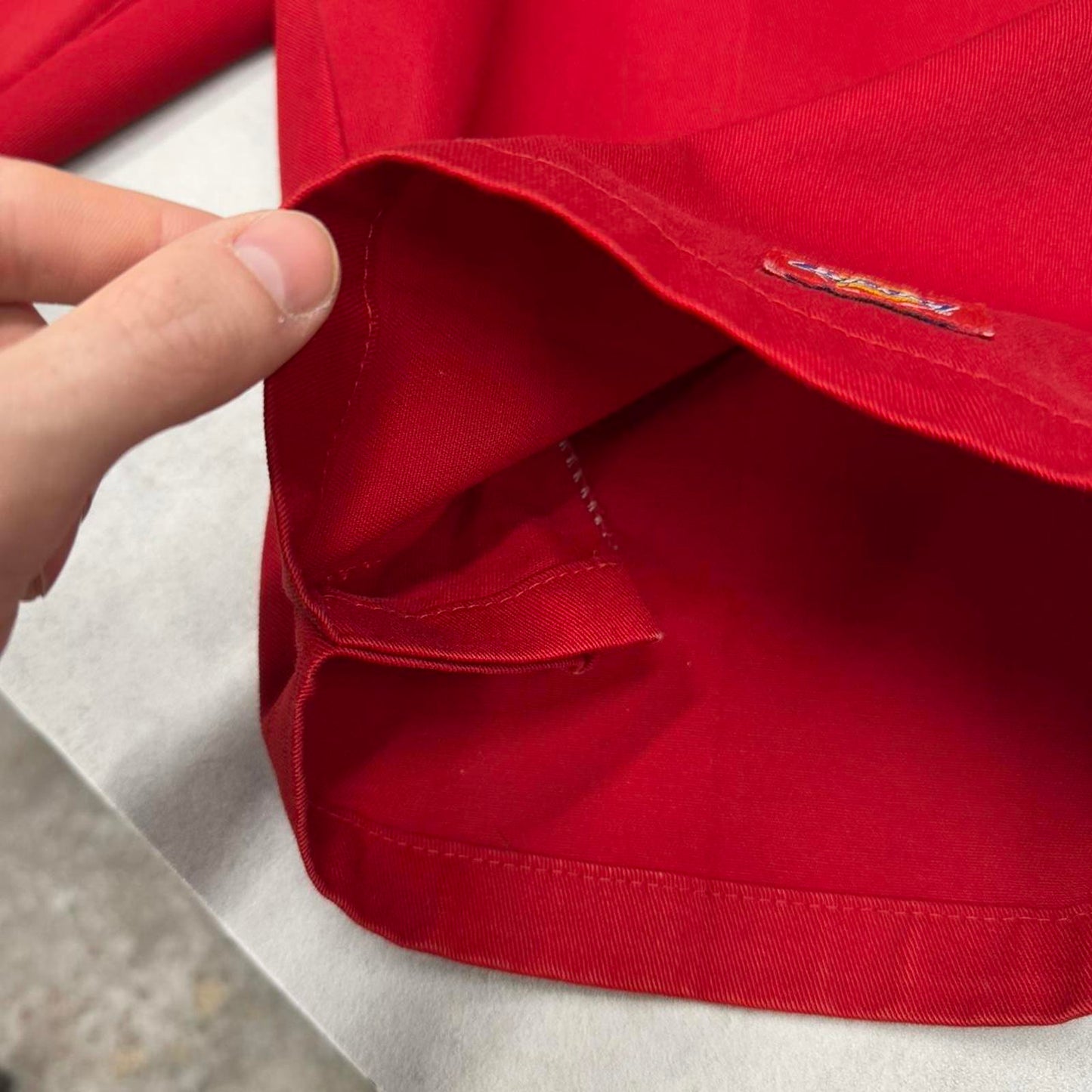 Red Dickies shorts W32