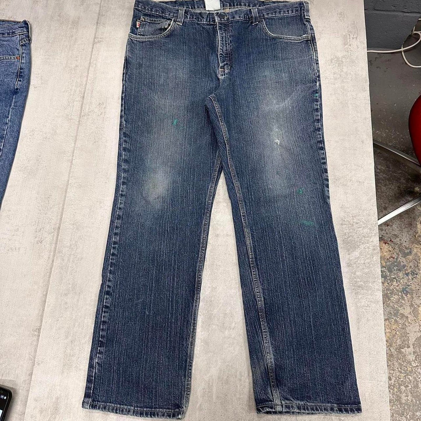 Blue Carhartt Jeans W38L30 denim 90s style skater work jeans