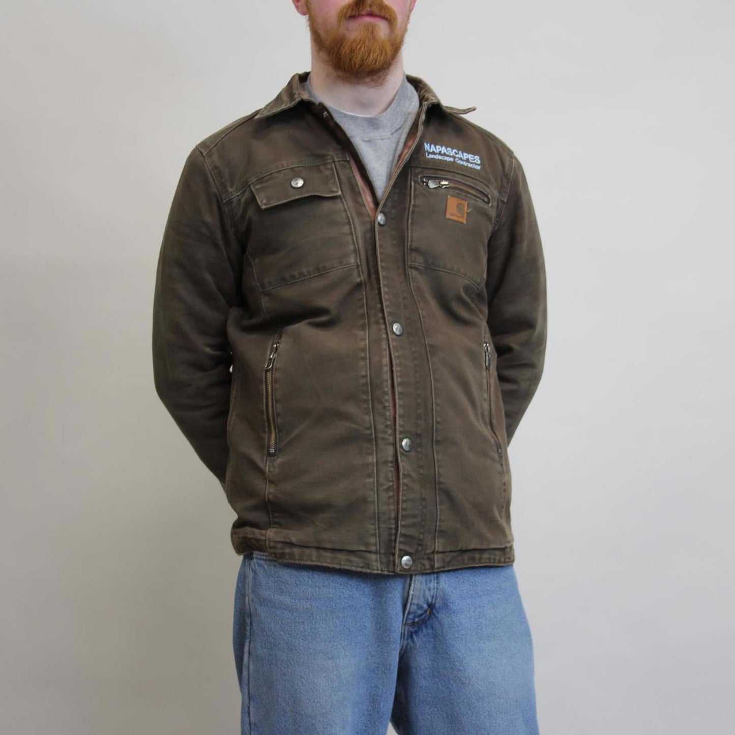 Brown Carhartt jacket XL (18-20)