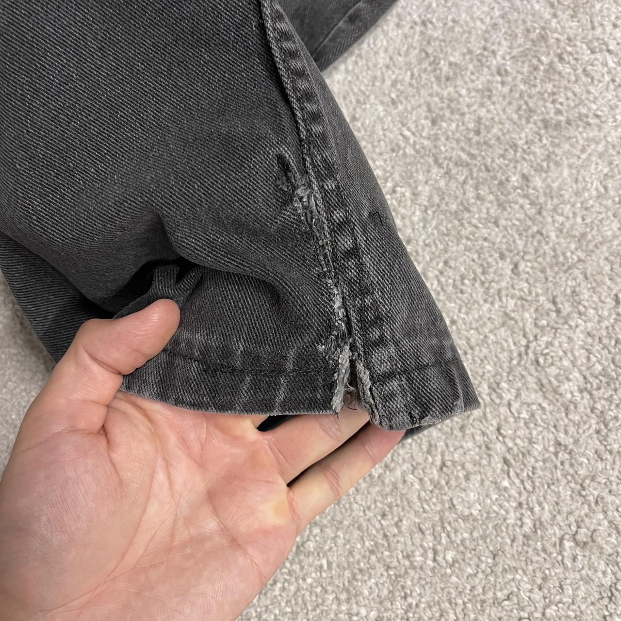 Levi's 505 straight fit jeans y2k faded black Regular straight leg denim pants red tab logo