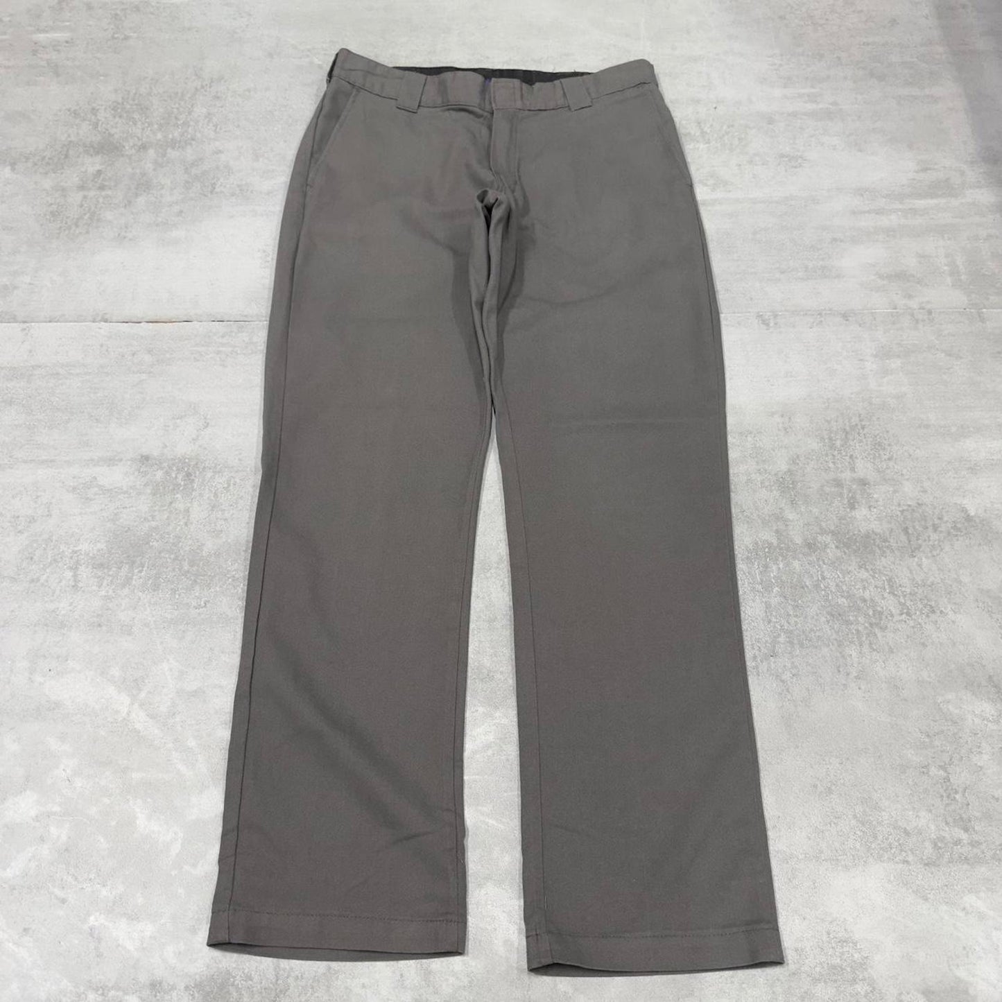 Grey Dickies Pants W34L32 slim taper chino style pants