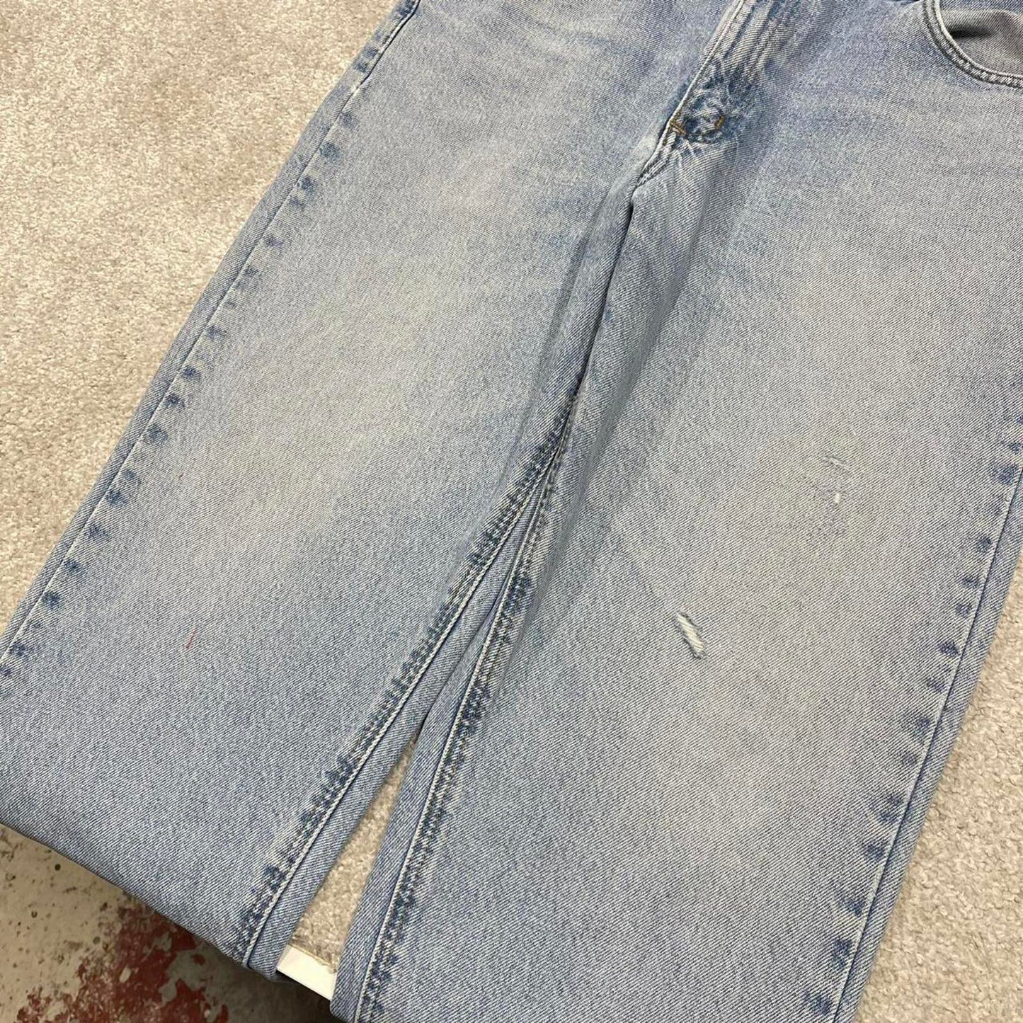 Vintage Y2K Carhartt denim jeans blue Loose straight leg skate style workwear pants