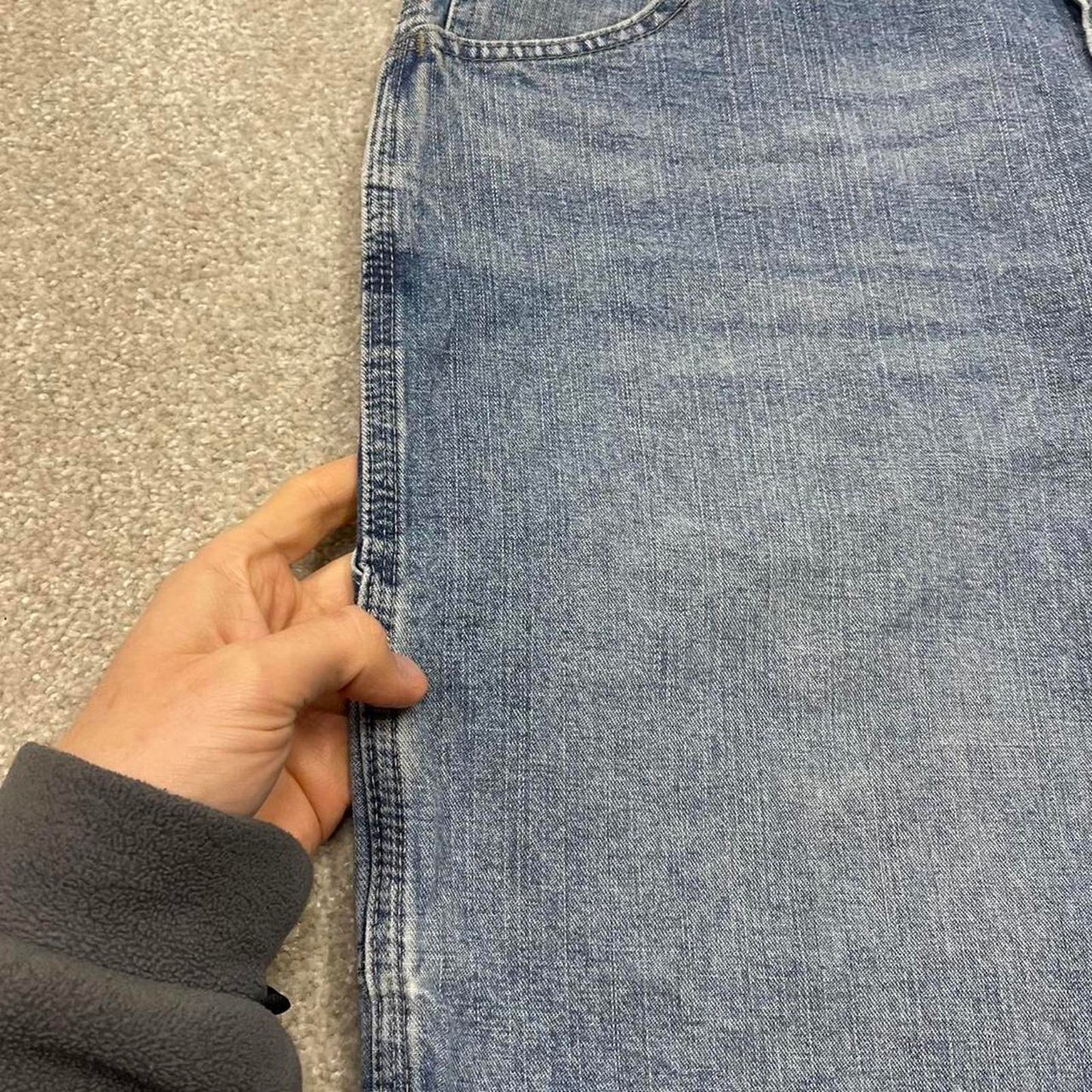 Y2k baggy Wrangler carpenter shorts skater style blue Denim wide leg summer festival jorts