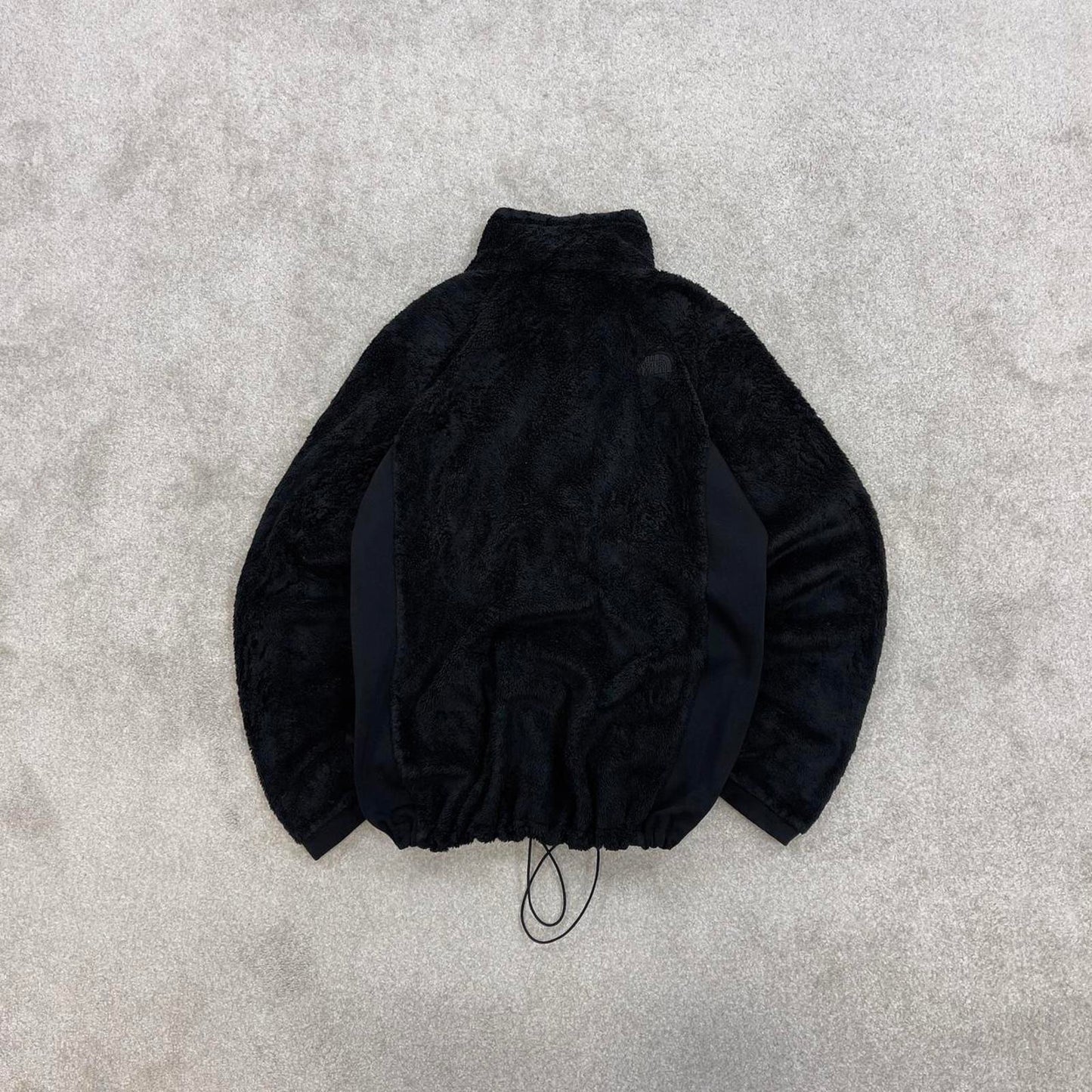 North Face technical fleece XL women's TNF black full zip y2k style autumn adjustable waist