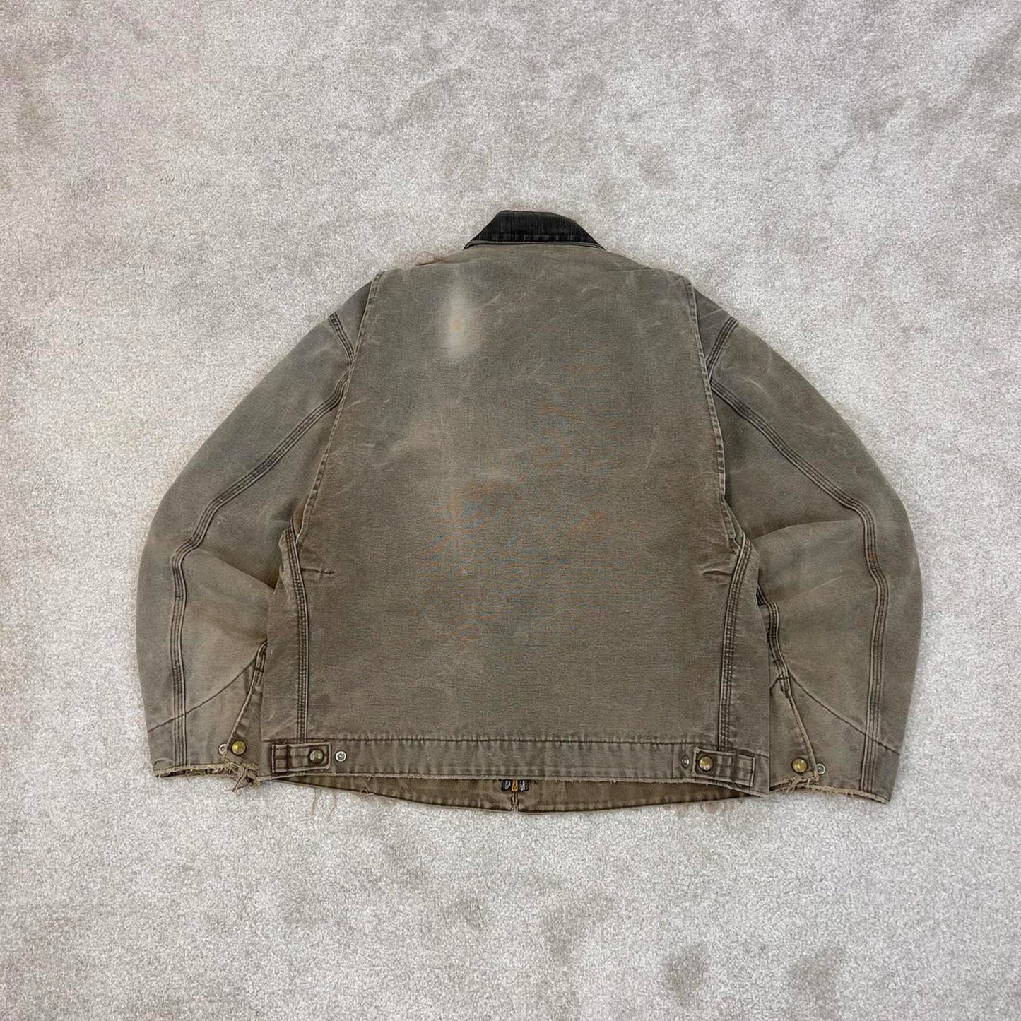 Vintage brown Carhartt Detroit jacket Large technical boxy cropped fit 90s skater style