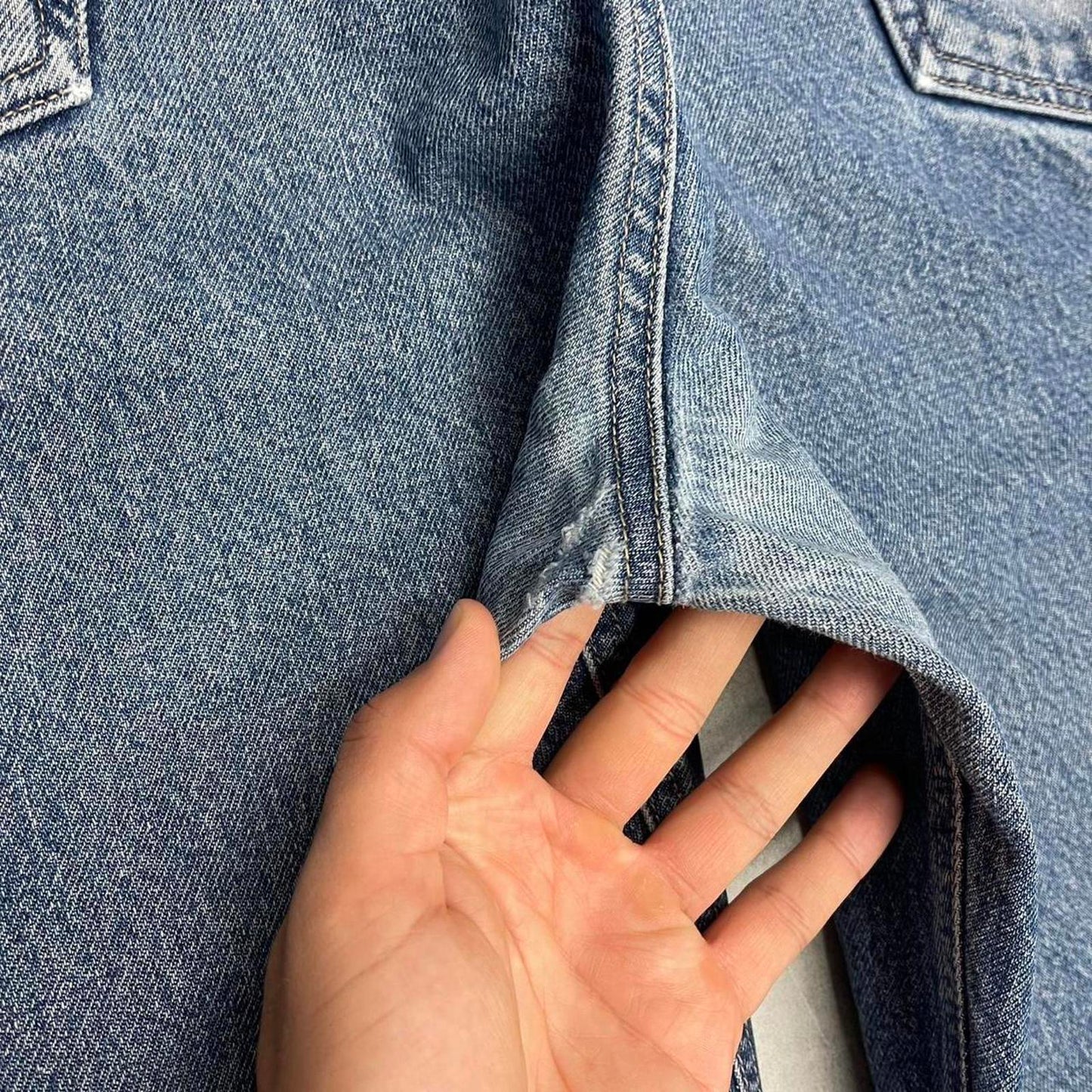 Mens vintage Carhartt jeans W42 L32 blue relaxed denim 90s style FR jeans