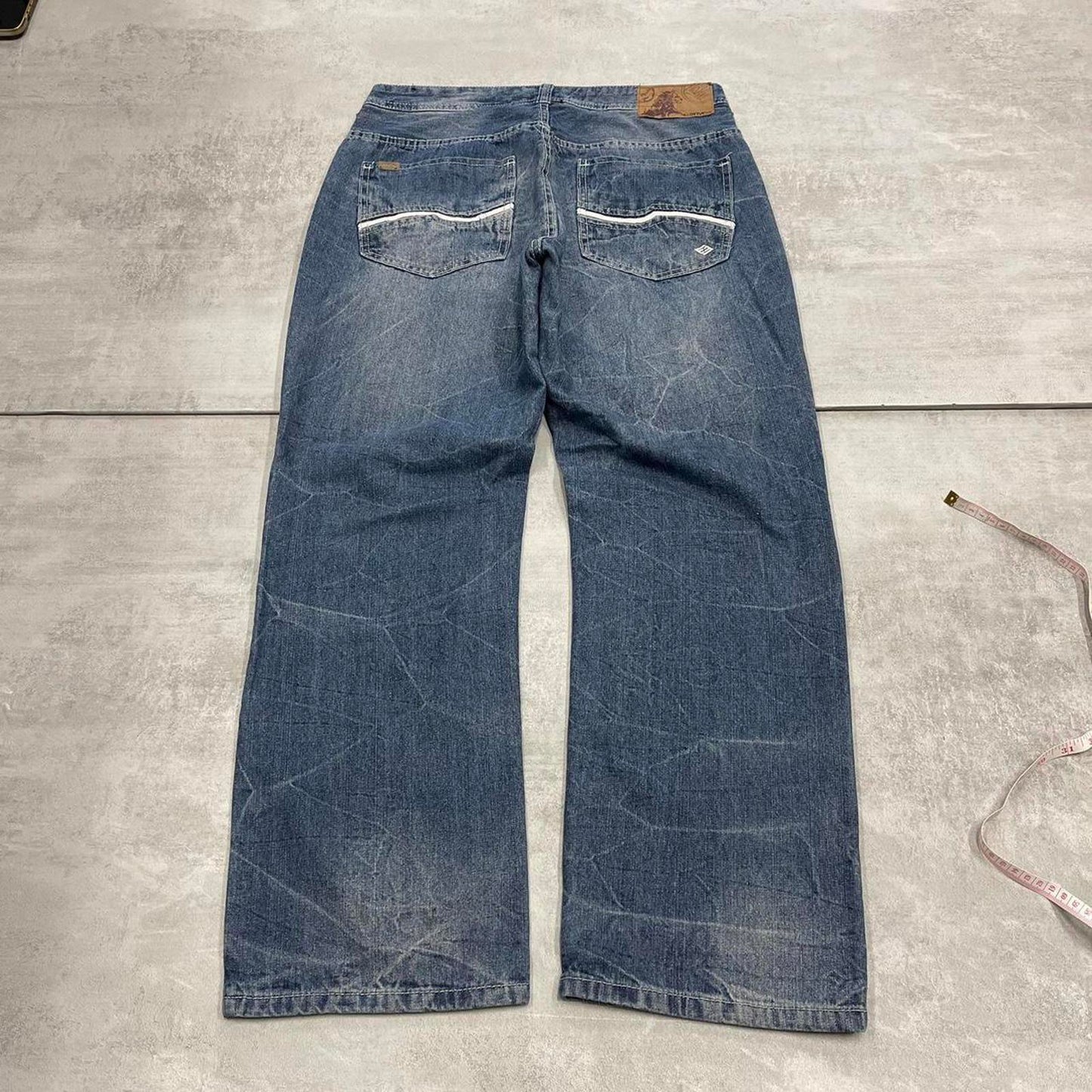 Blue embroidered Enyce jeans W34 L30 loose denim hip y2k jeans