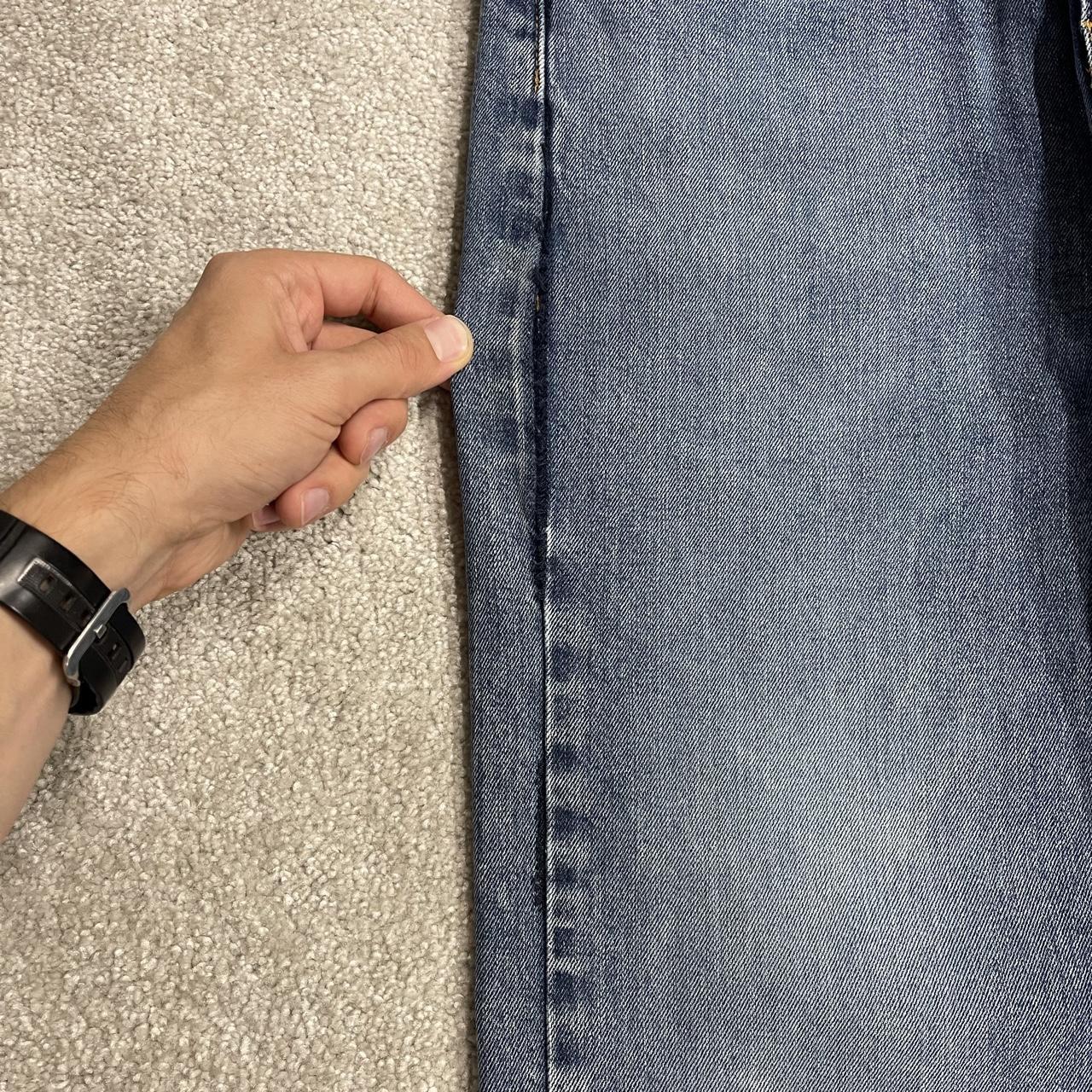 Y2K Levi’s 505 jeans straight leg washed blue Straight fit 5 pocket pants red tab logo