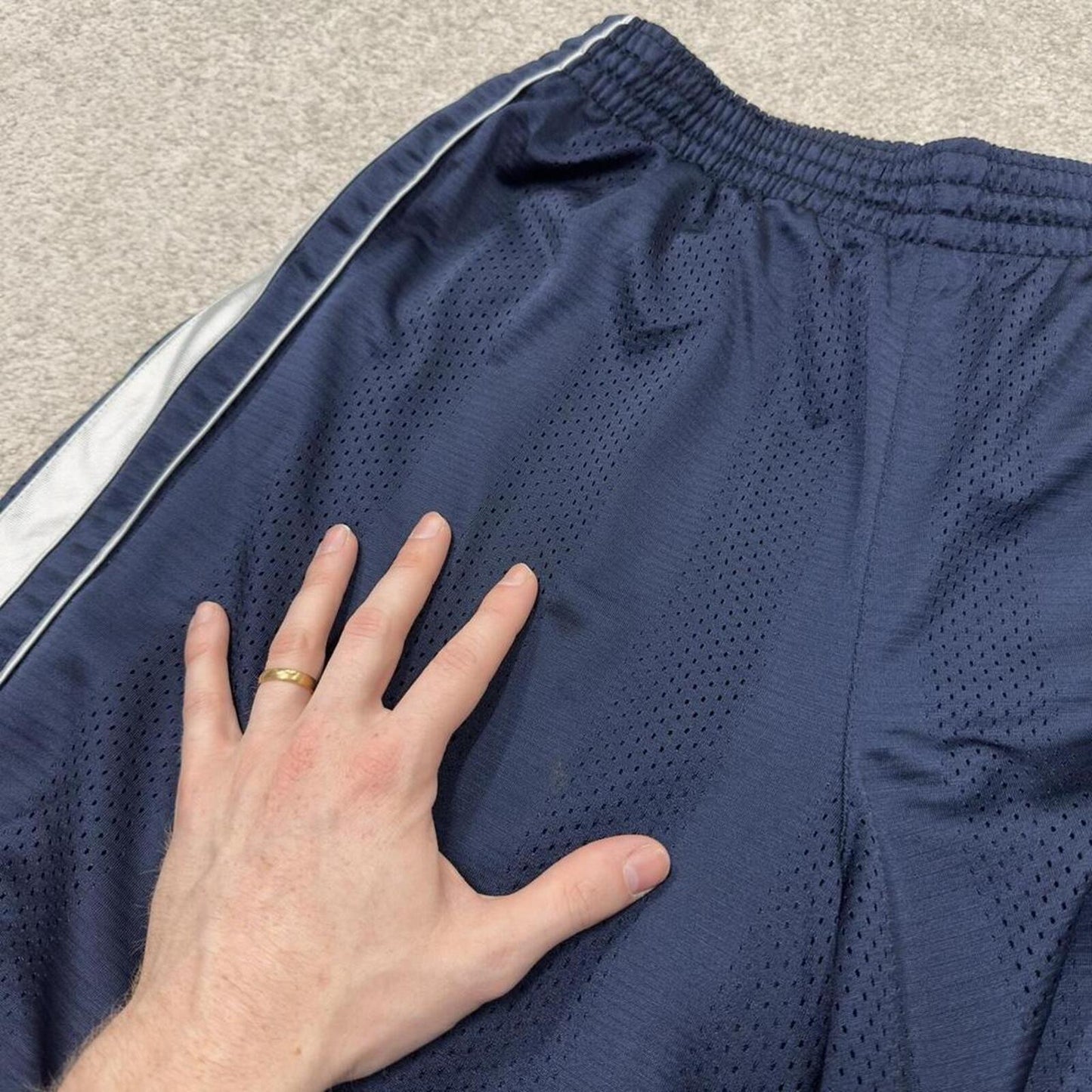 Nike sports shorts y2k loose navy Basketball style comfy floaty summer gym shorts