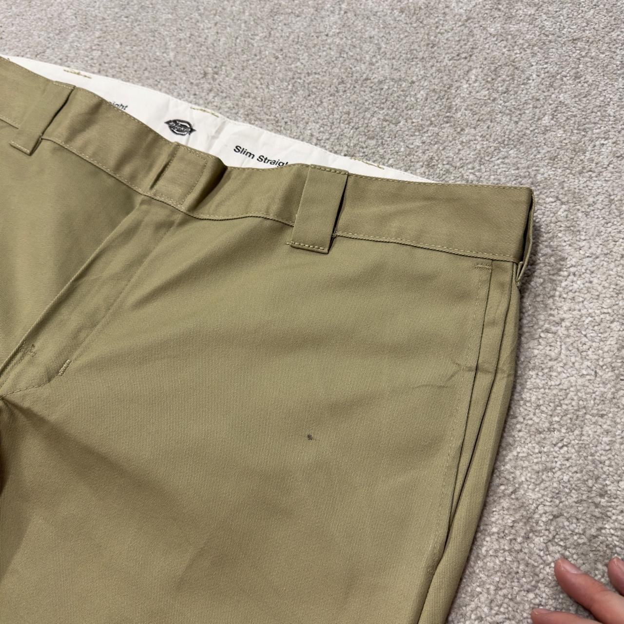 Dickies chino pants khaki slim straight fit W40L30 Twill chino style skate work trousers