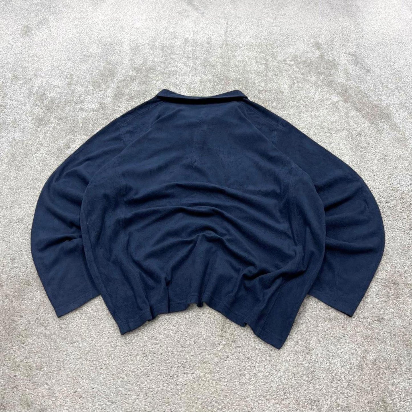 00s Columbia technical fleece XL men's navy 1/4 zip up y2k style autumn casual outdoors