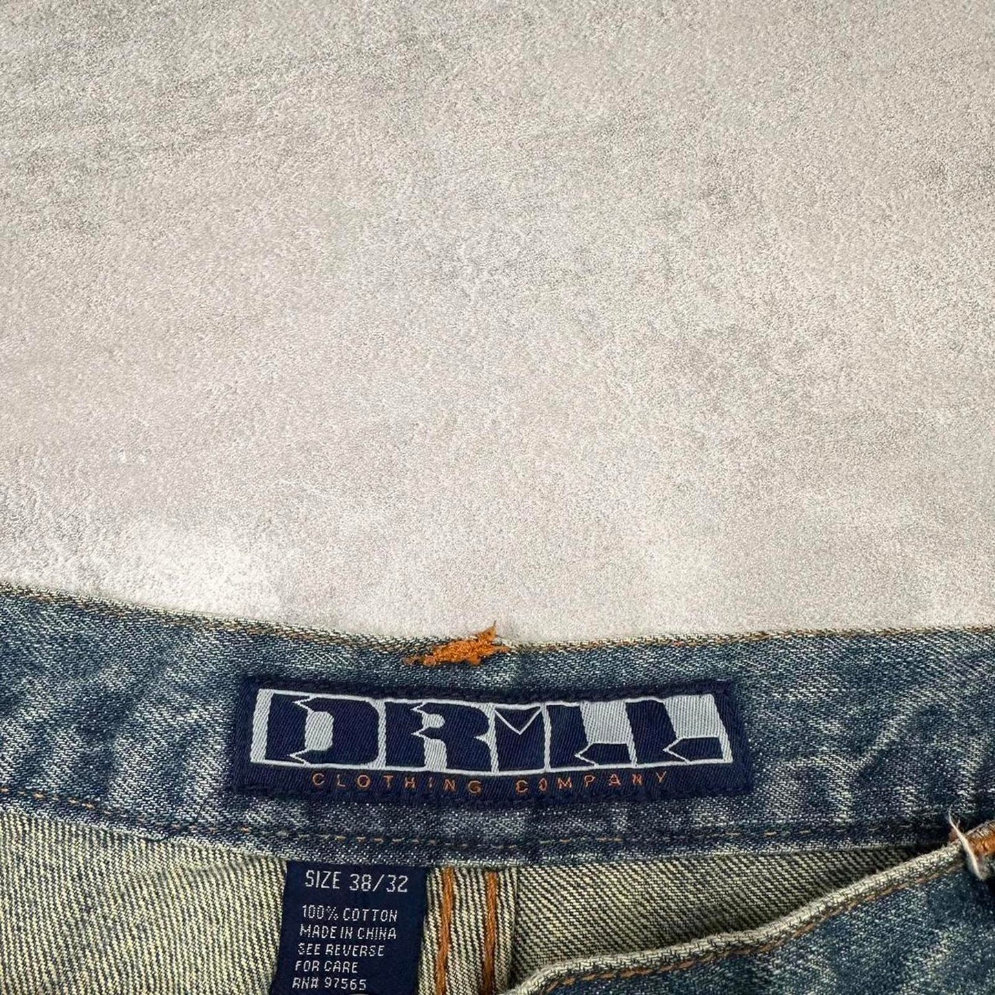 Drill Clothing Company jeans W36 L32 loose distressed design hip hop jeans