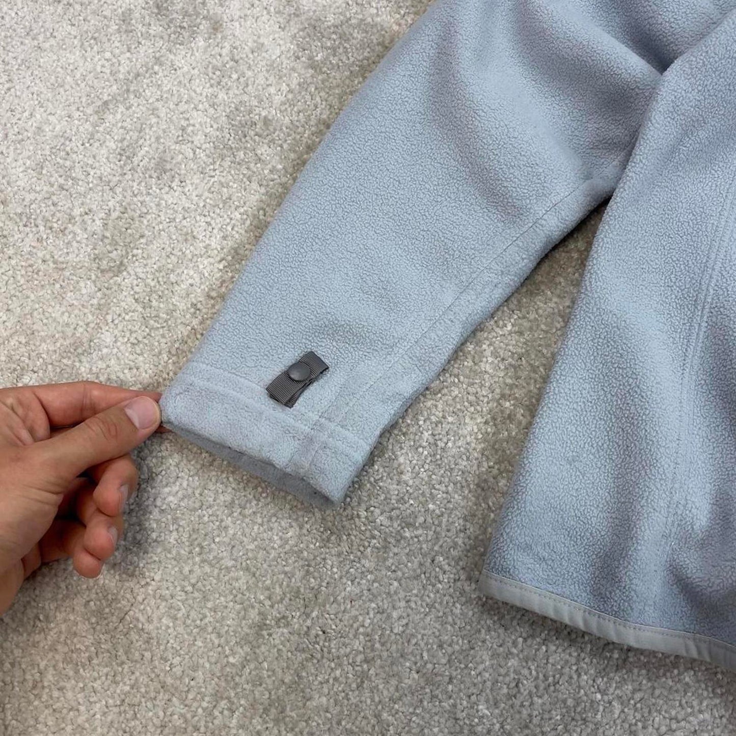 Blue North Face technical zip up fleece Small women's TNF y2k style autumn