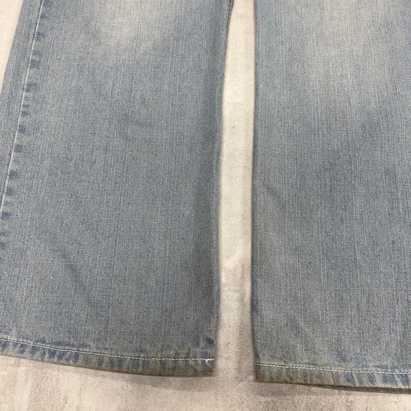 Baggy PJ Mark jeans W34 L31 blue loose leg denim 90s style skater jeans