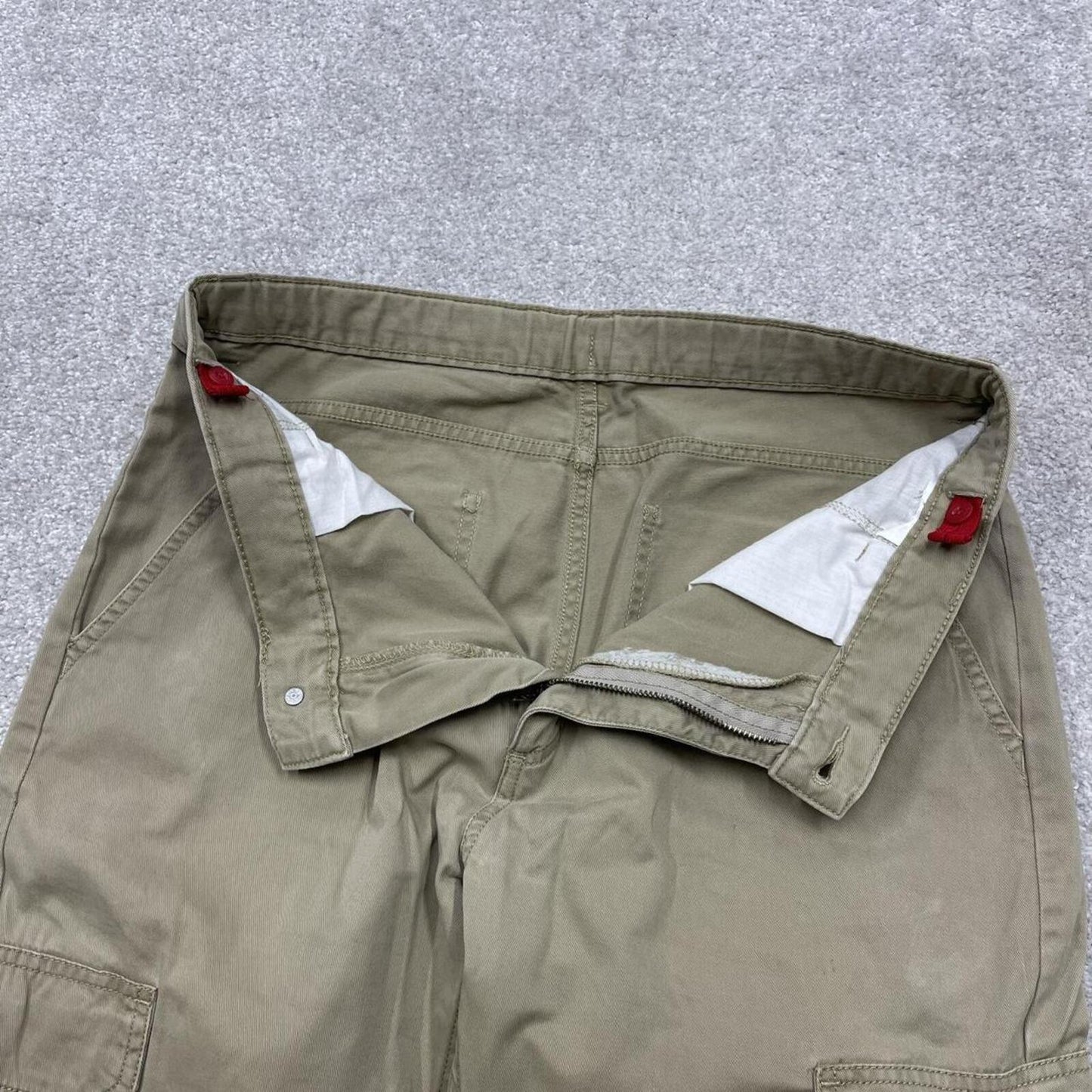 Y2k Wrangler cargo shorts utility khaki Loose summer festival outfit