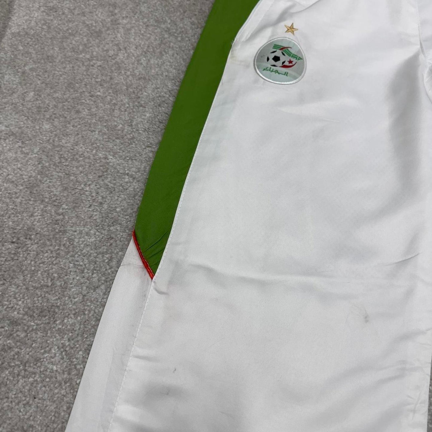 Baggy Puma Algeria Football trackies Small y2k floaty leg joggers print design shell suit pants