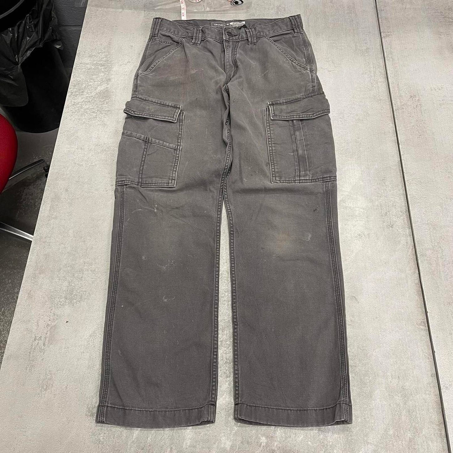 Grey Carhartt cargo trousers W30L28