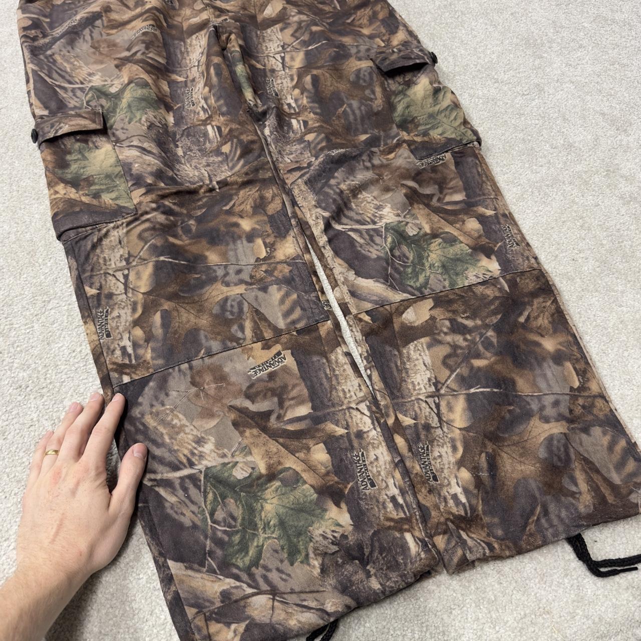 Fleece baggy camo cargo pants khaki Advantage timber Realtree camouflage trousers