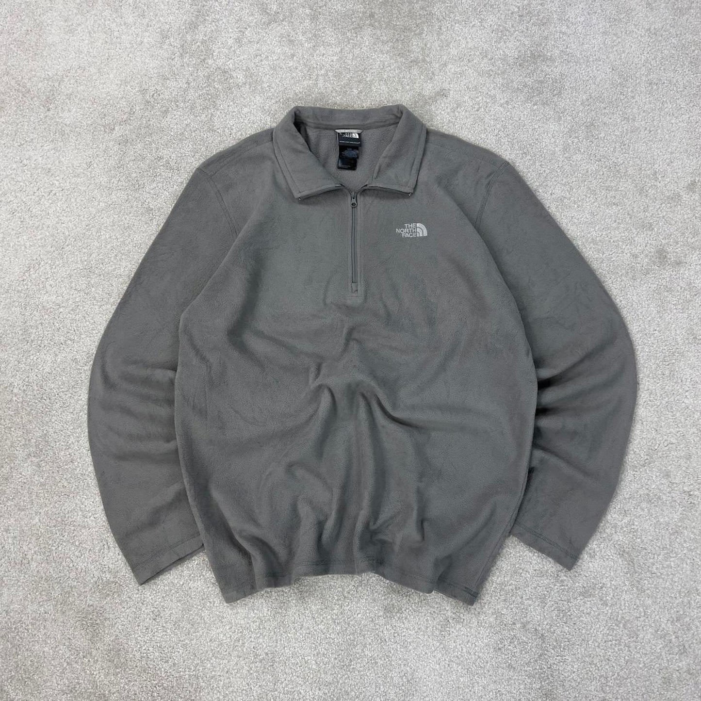 Y2K The North Face technical fleece L grey men’s 1/4 zip
