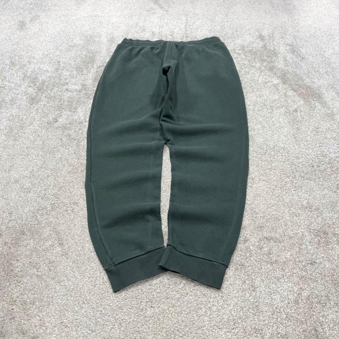 Adidas sweatpants green cuffed joggers Slim sporty embroidered tracksuit bottoms