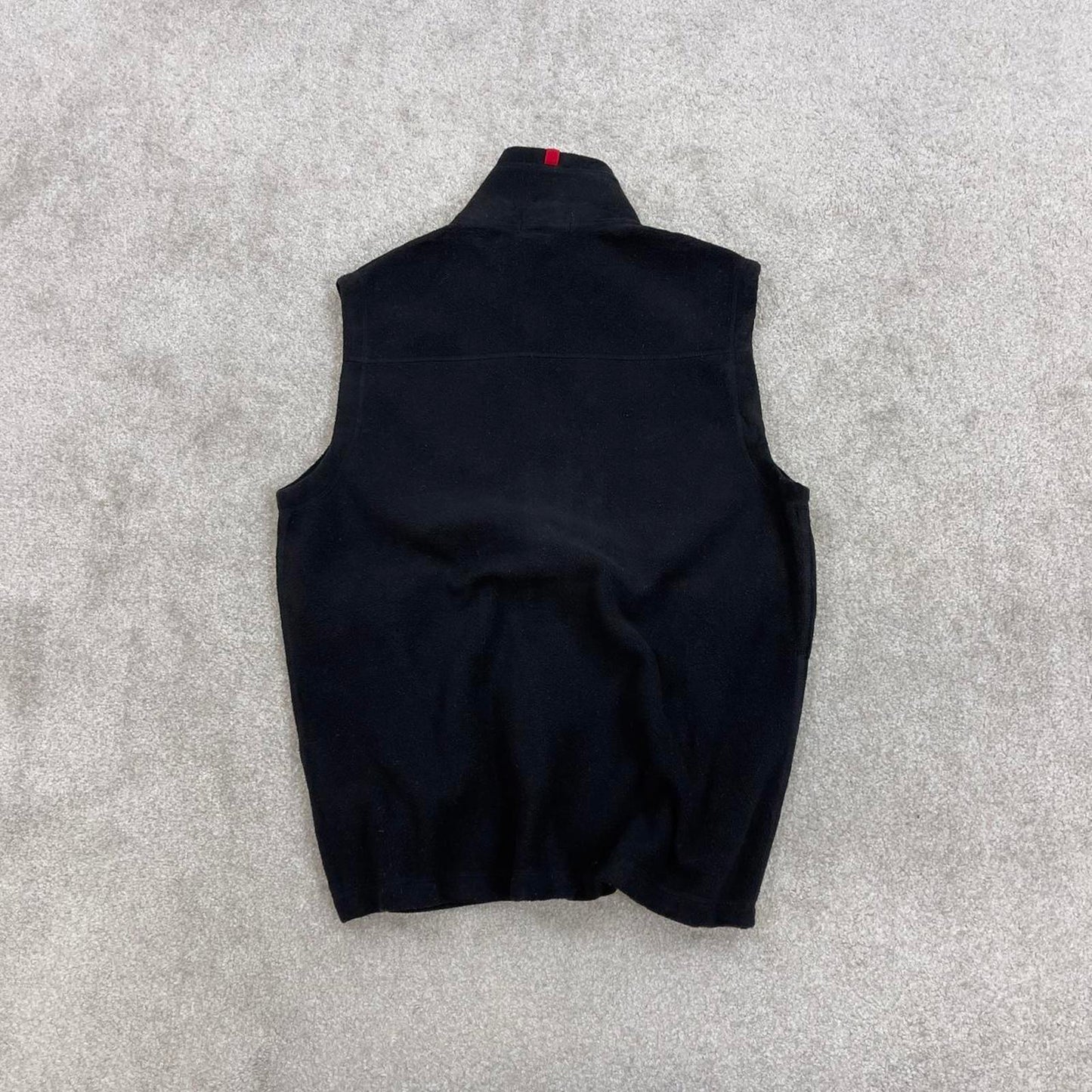 Y2K Ralph Lauren technical fleece gilet S black men’s zip up polo logo