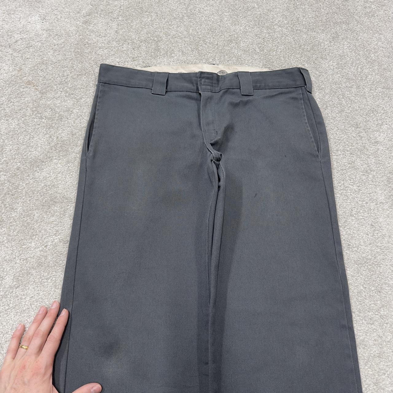 Dickies slim straight chino pants grey W34L30 Straight leg twill chino style skate work trousers