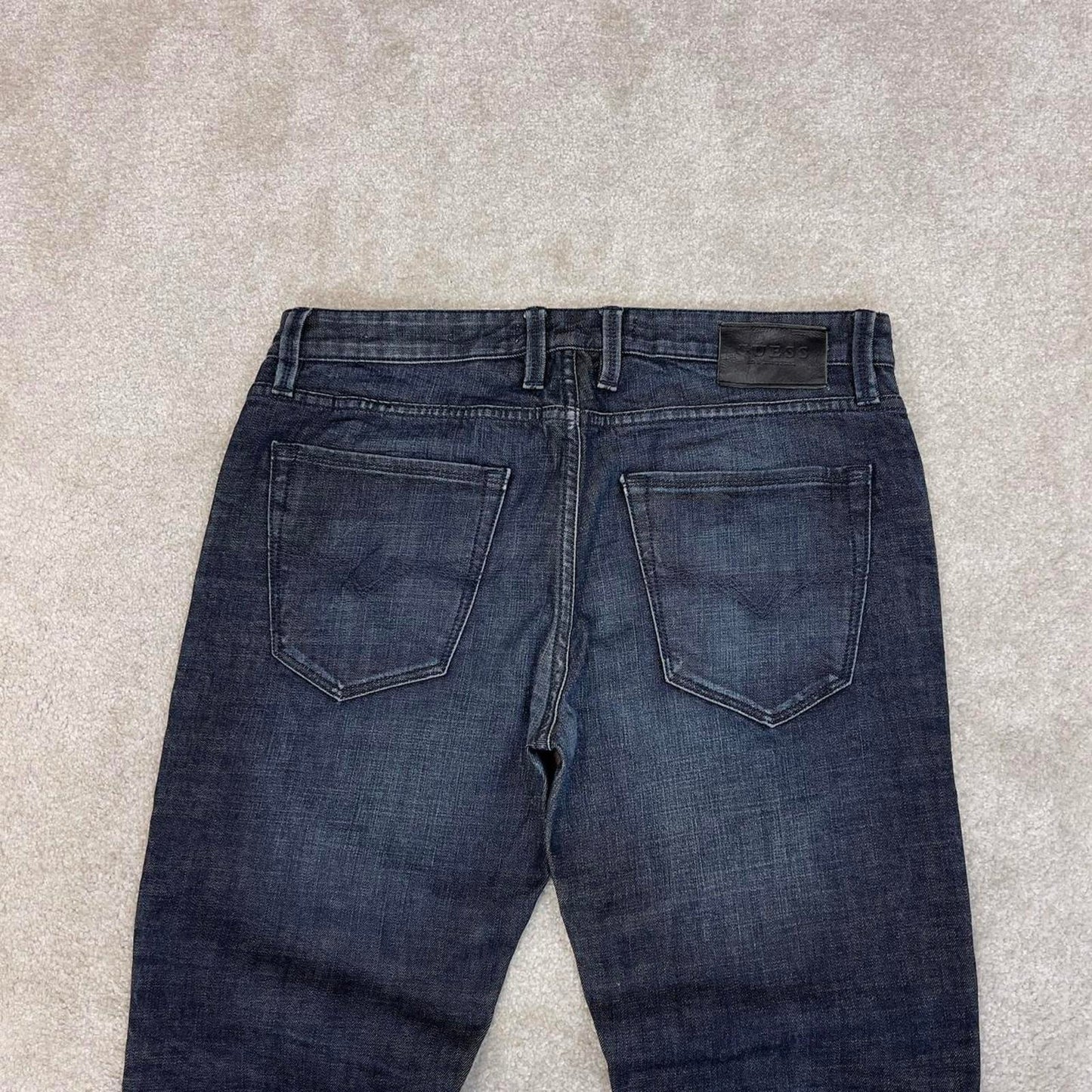 Blue Guess jeans size W33L32 y2k 90s style denim pants slim tapered