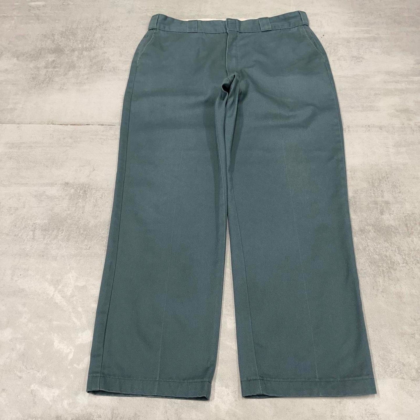Dickies Pants W36L29 loose turquoise twill chino style skater pants