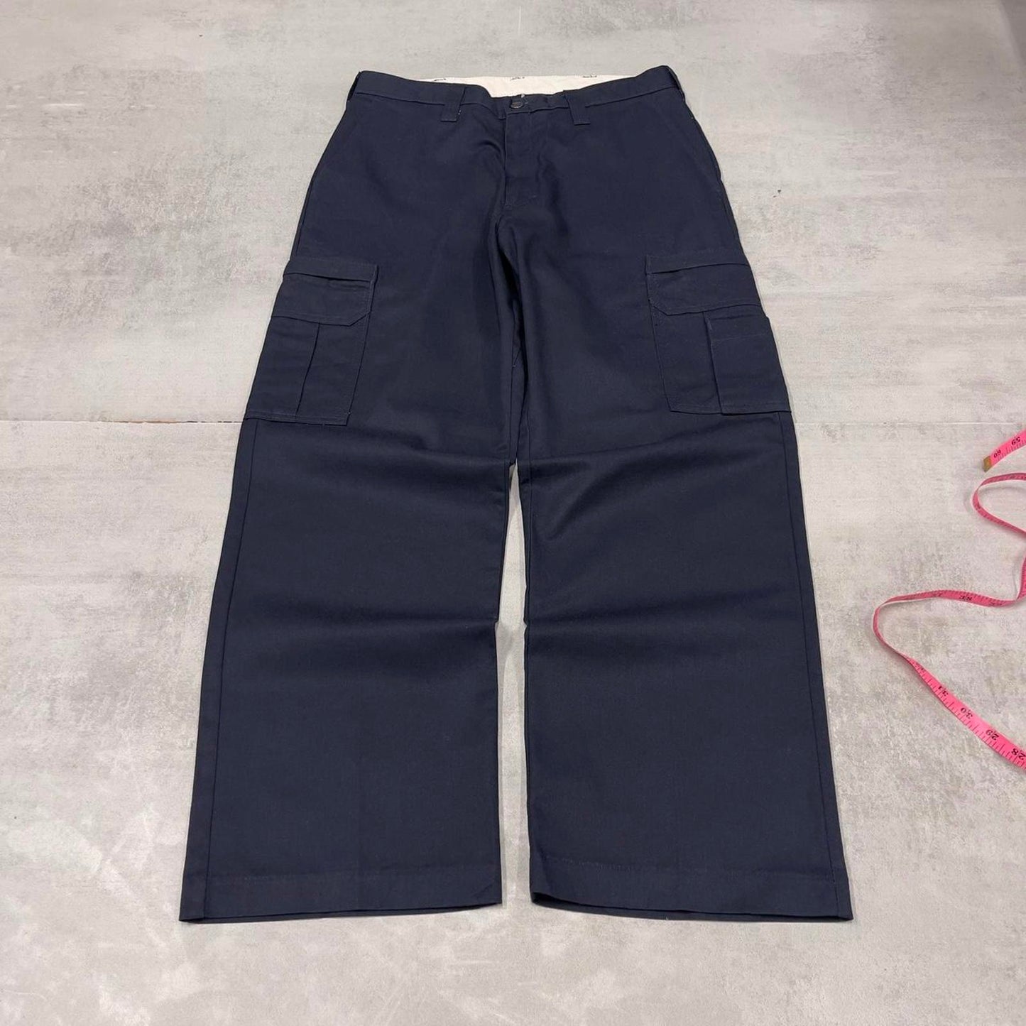 Loose Dickies cargo trousers W32L30 navy loose chino style skater cargo pants