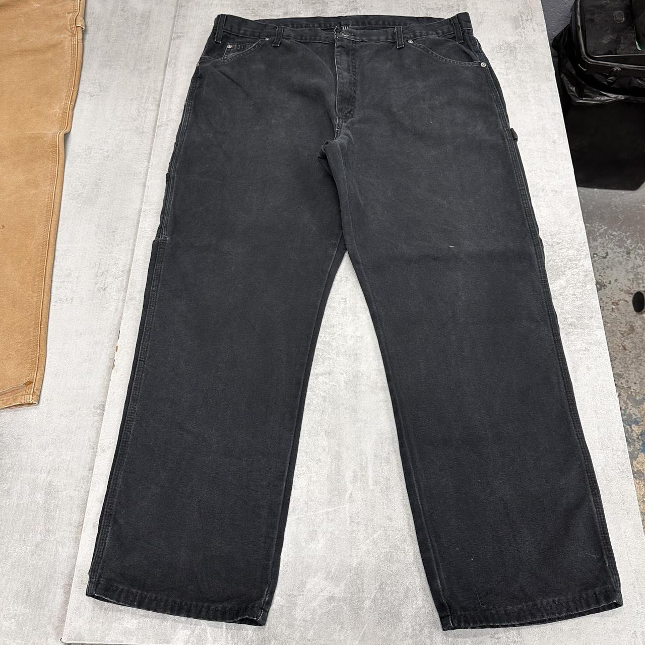 Faded black Dickies carpenter jeans W40
