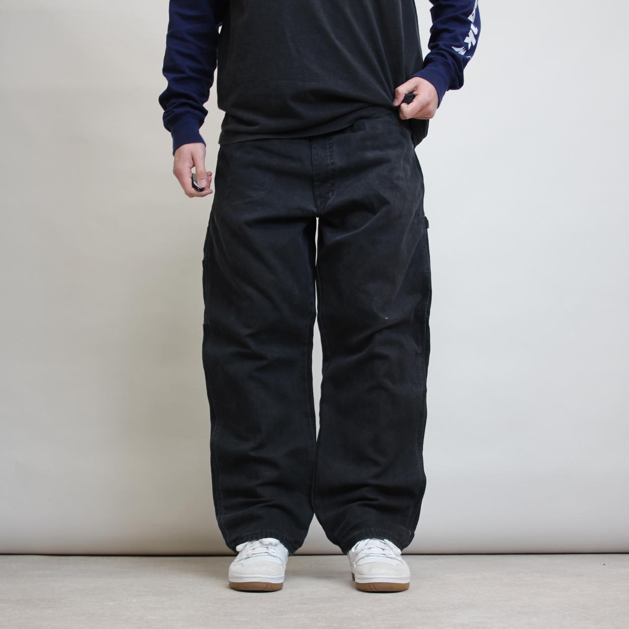 Faded black Dickies carpenter jeans W40