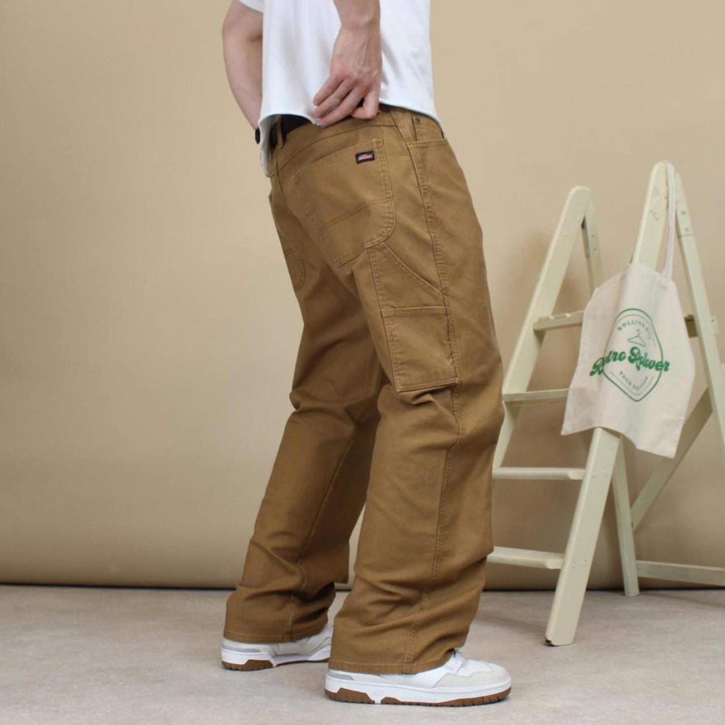 Tan Dickies carpenter jeans W38 L30 loose skater cargo pants