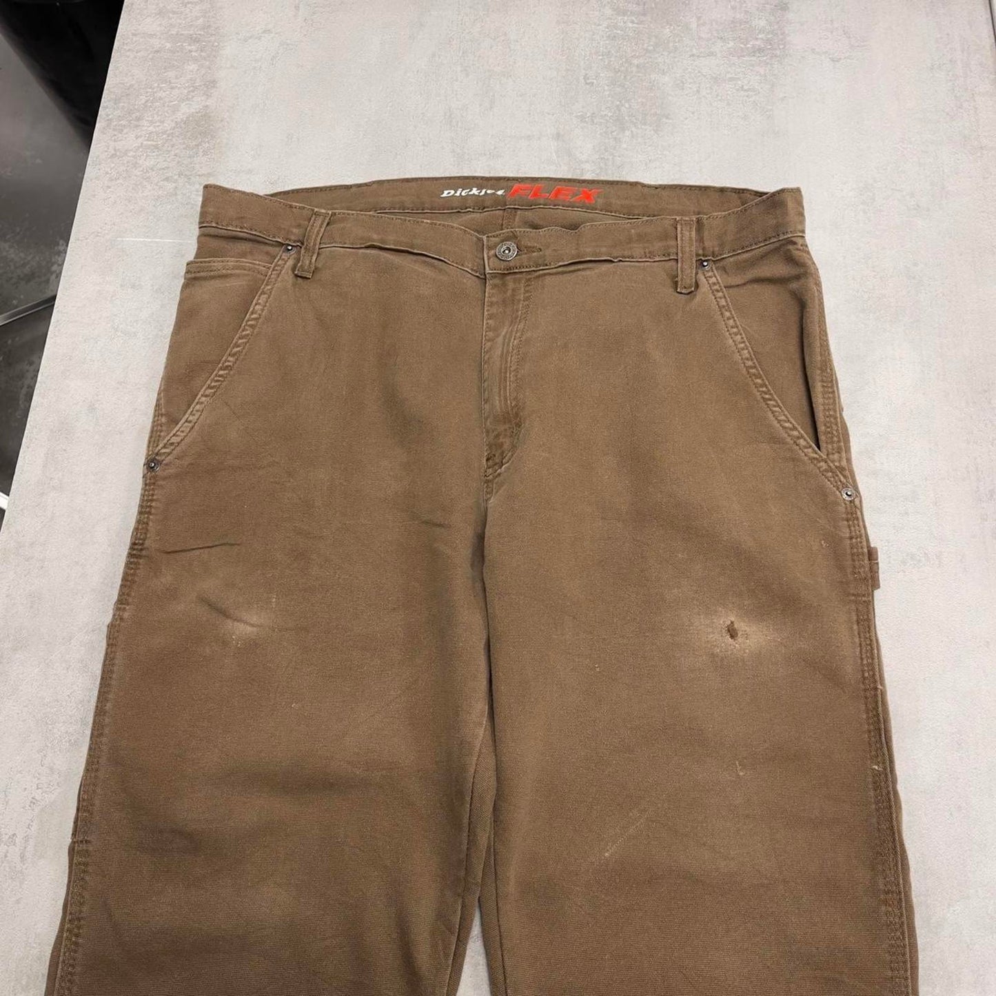 Brown Dickies carpenter jeans W38L31 regular fit 90s style carpenters