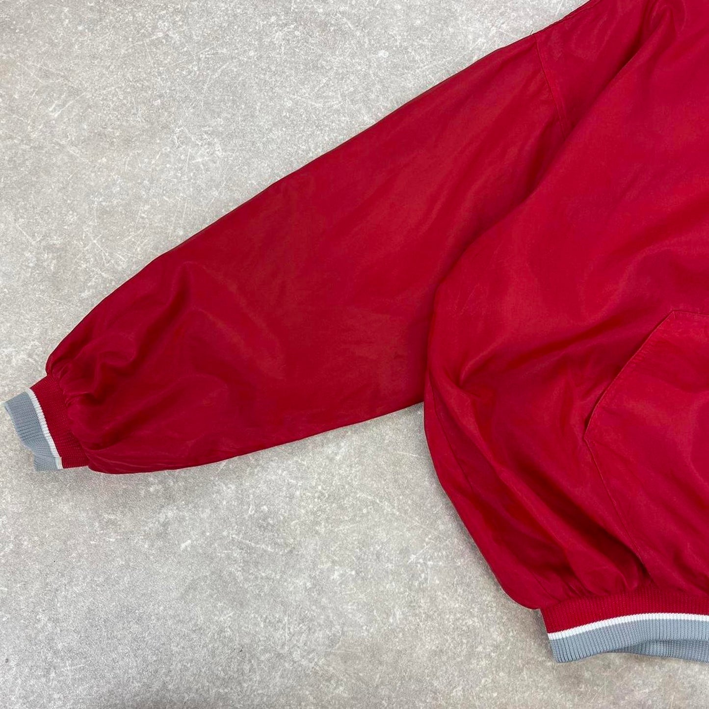 Ohio State Starter jacket XL red pullover half zip nfl windbreaker