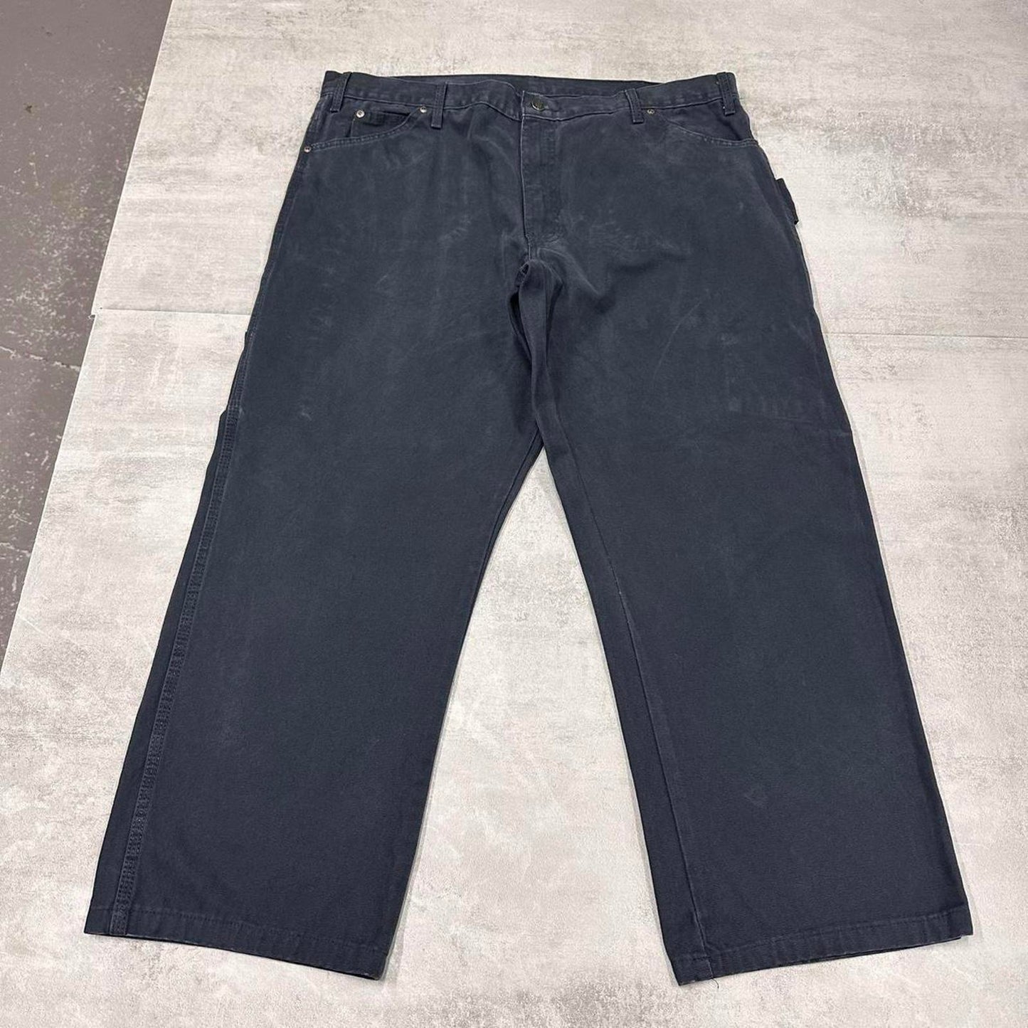 Navy Dickies carpenter jeans W40 L28 loose thick canvas skater style cargos