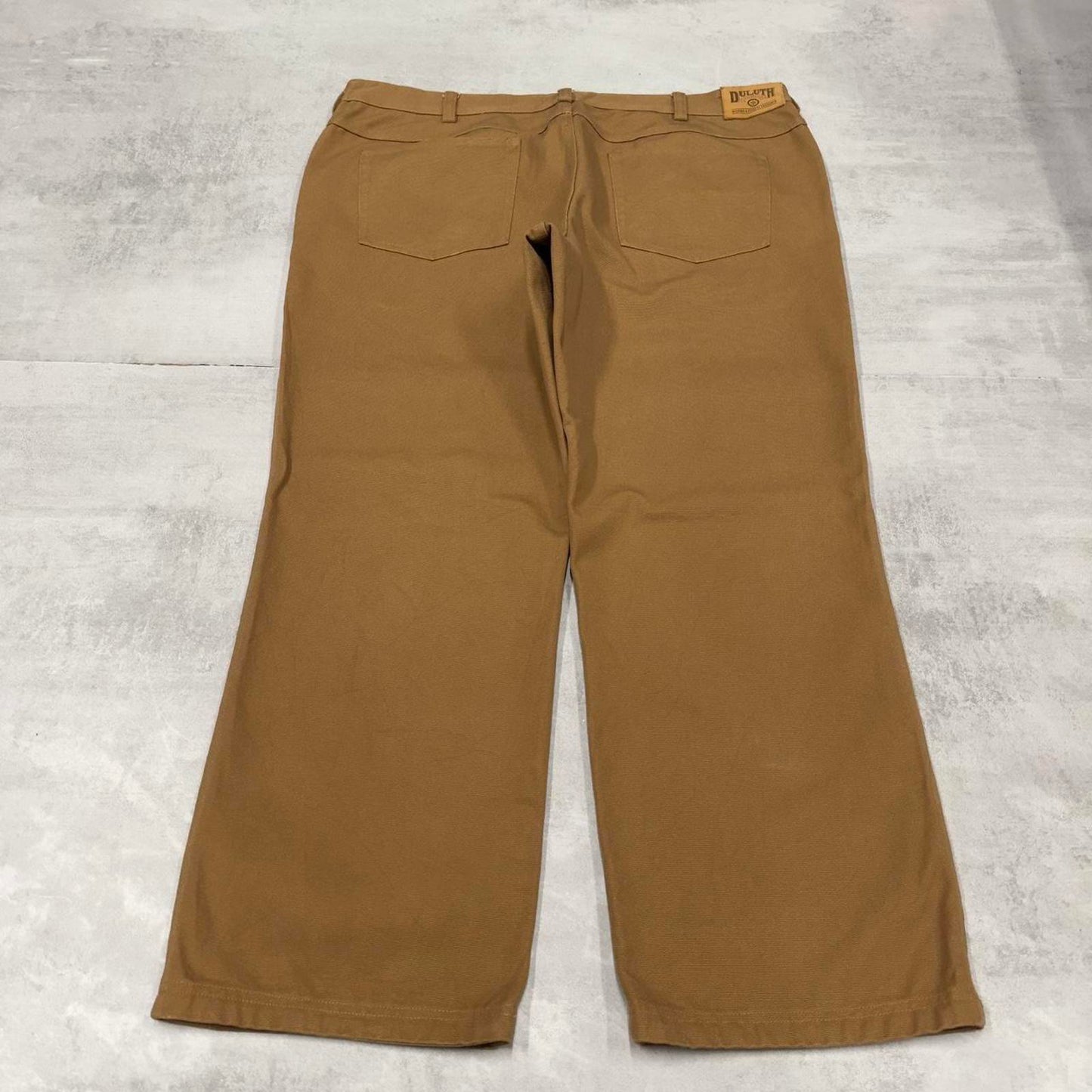 Baggy Duluth Trading jeans W44L30 loose tan denim 90s skater style workwear jeans