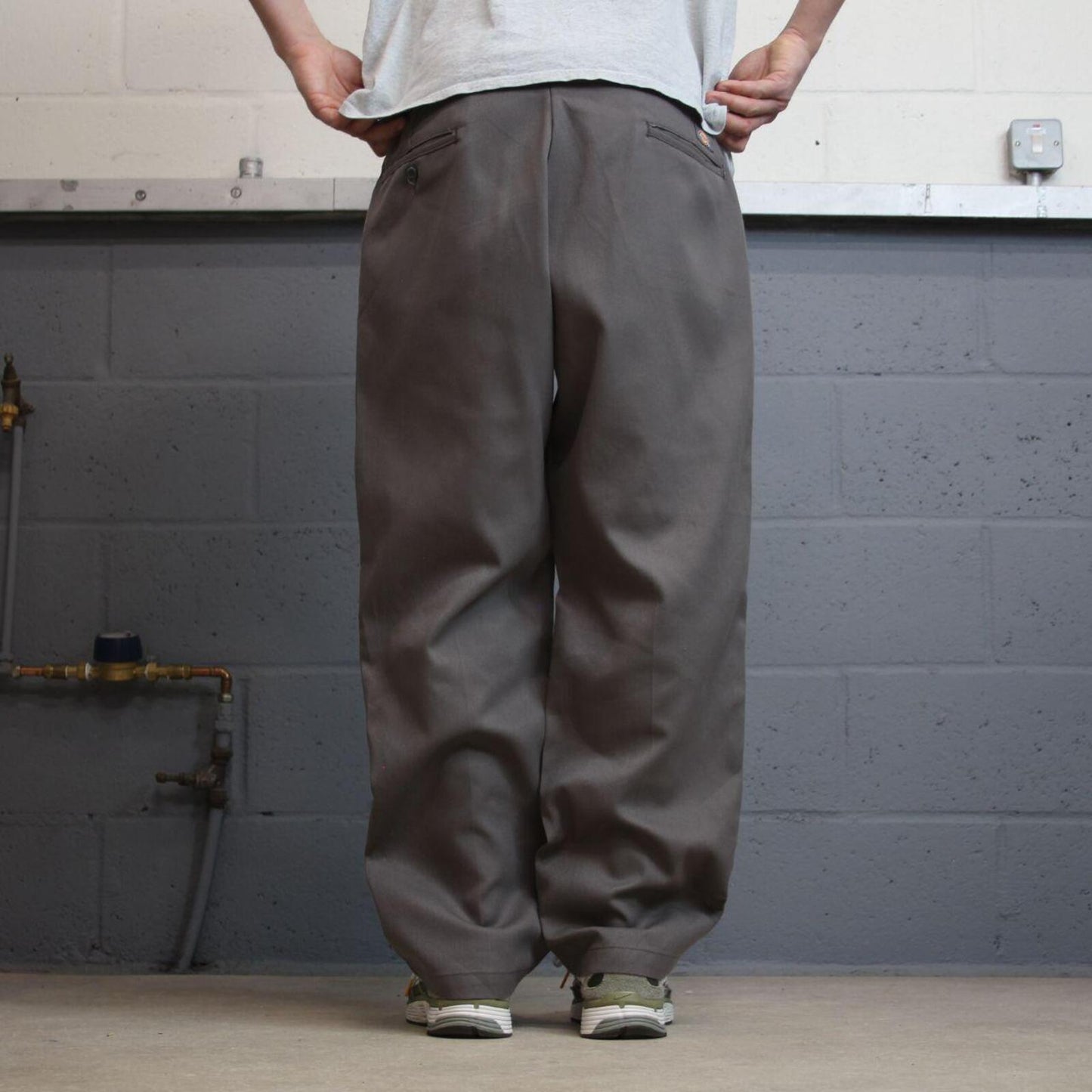 Dickies 874 work pants loose grey Twill chino skate style trousers original fit
