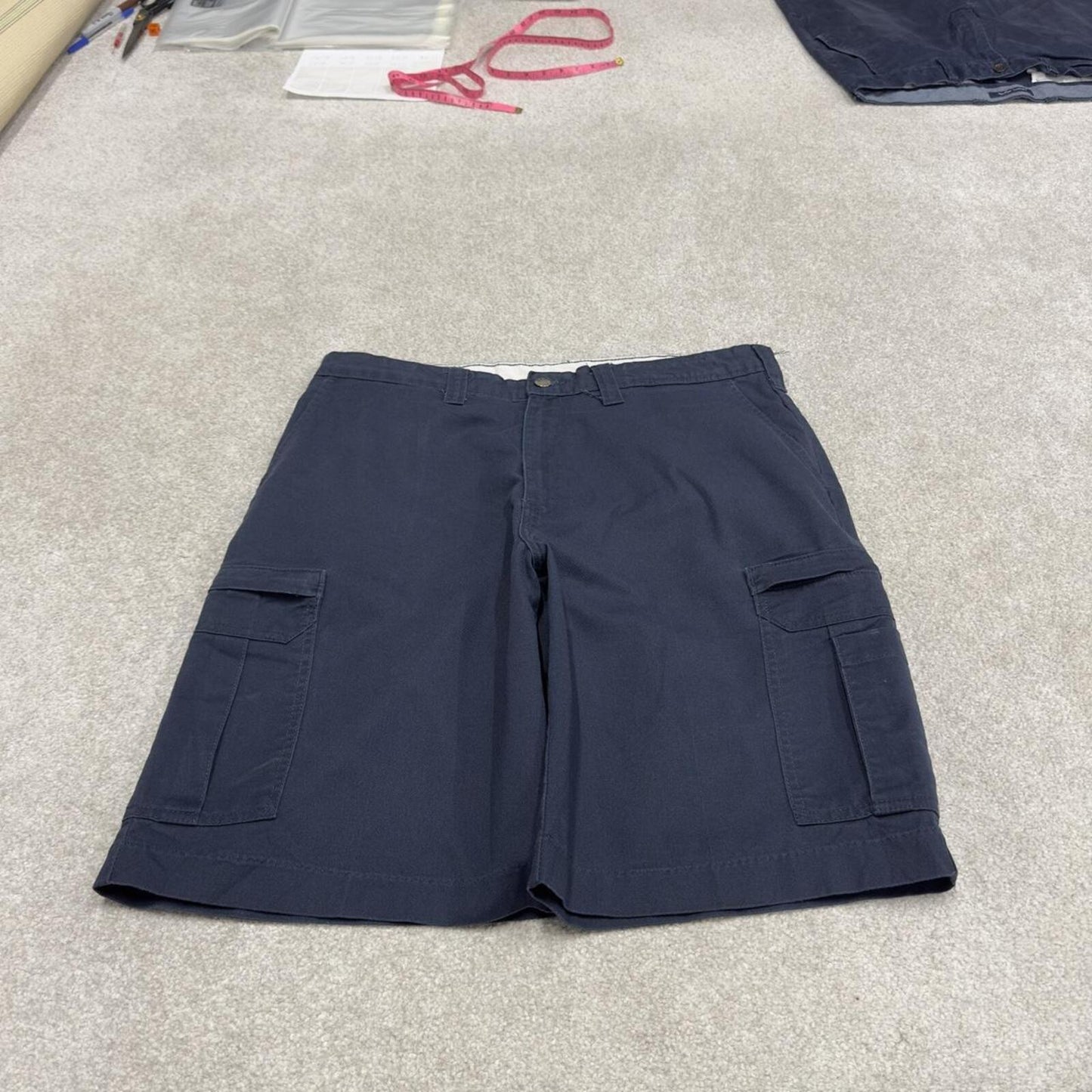 Y2k baggy Dickies cargo shorts W36 skater style navy