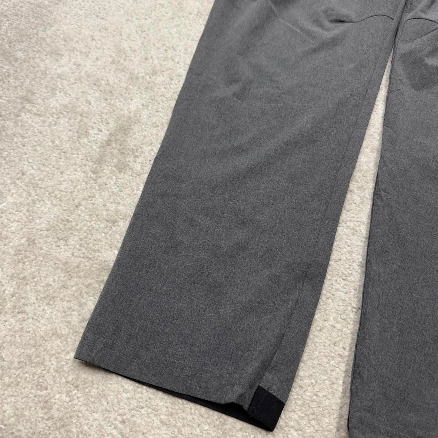 Grey loose Adidas trackies XL y2k style sportswear track pants print logo