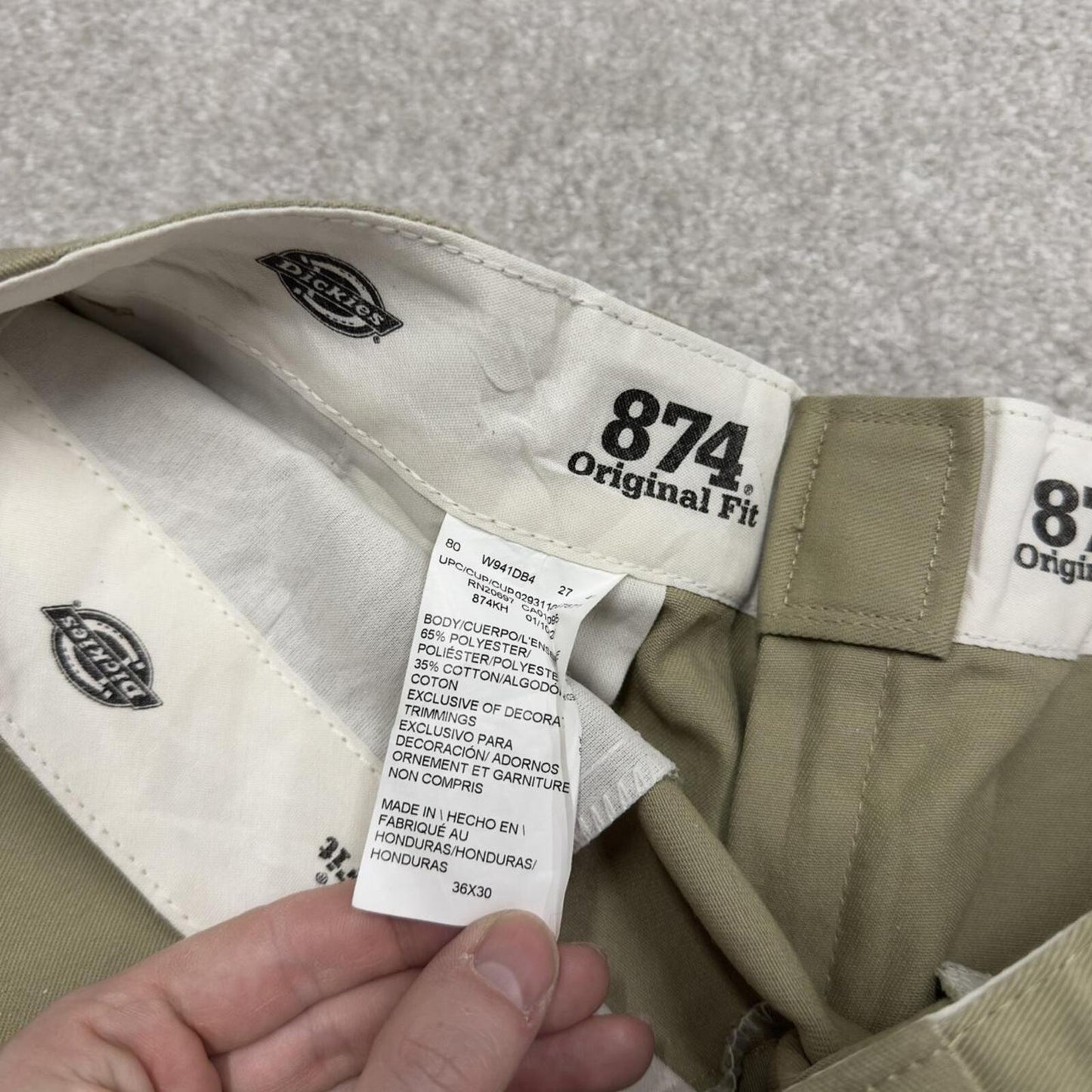 Dickies 874 work pants chino khaki Loose original twill skate style trousers