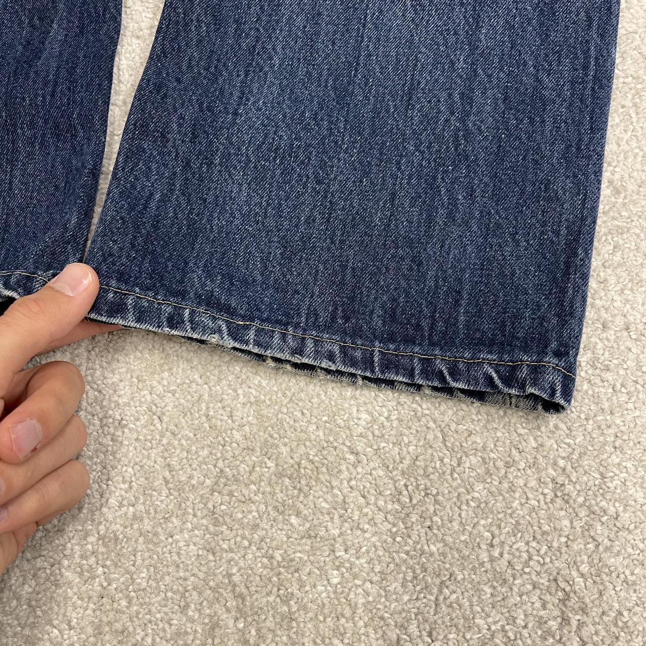 Y2K Levi’s 505 jeans W36L30 blue 100% cotton straight fit 5 pocket belt loops red tab logo
