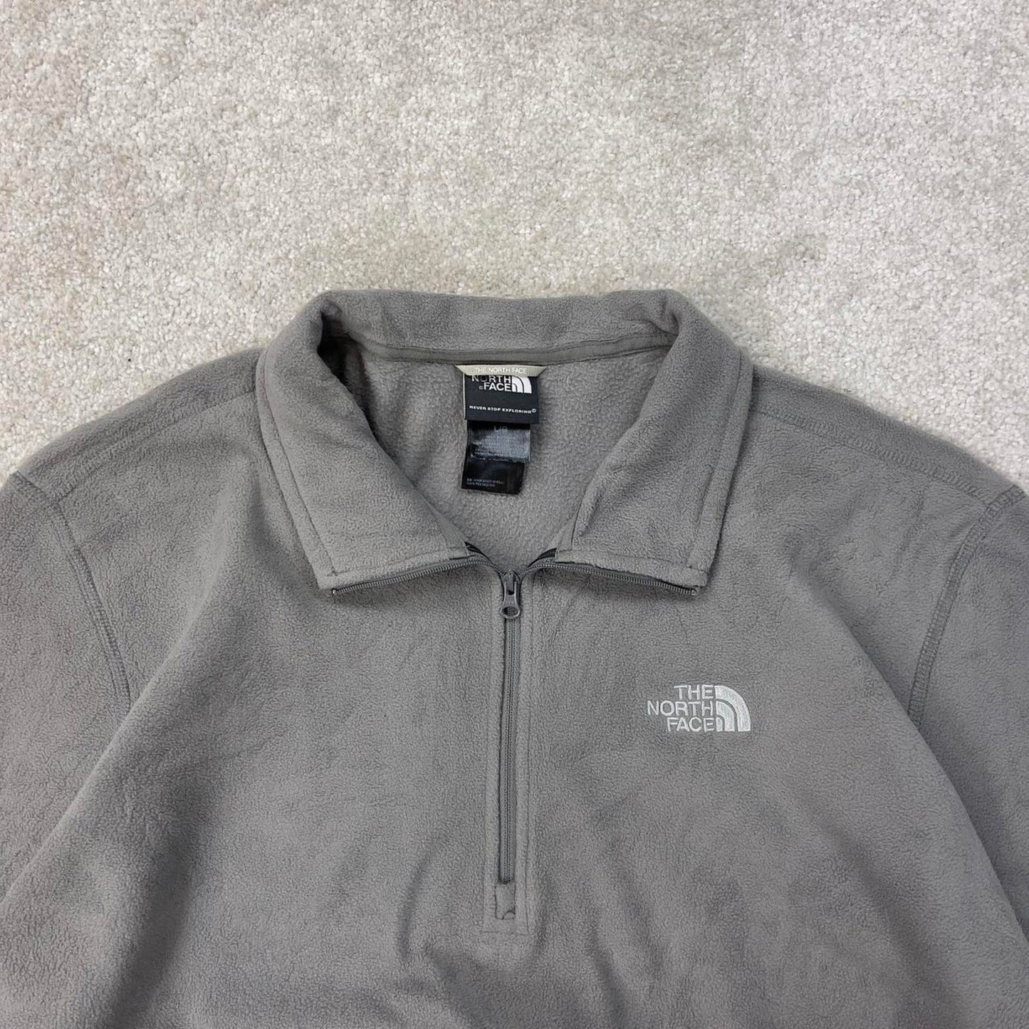Y2K The North Face technical fleece L grey men’s 1/4 zip