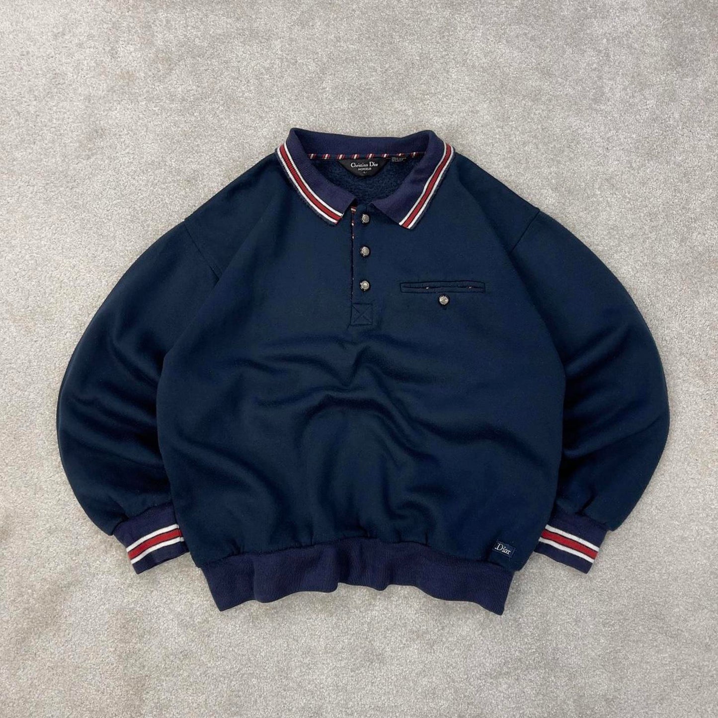 Vintage Christian Dior polo sweatshirt S / M